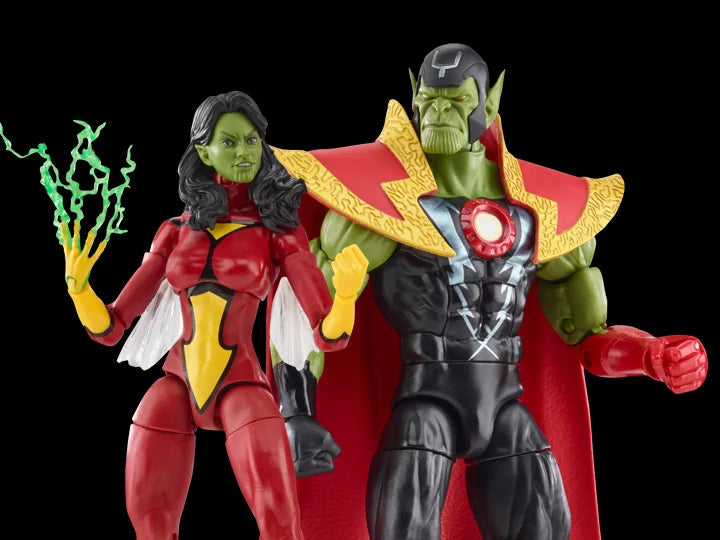 The Avengers 60th Anniversary Marvel Legends - Skrull Queen and Super Skrull