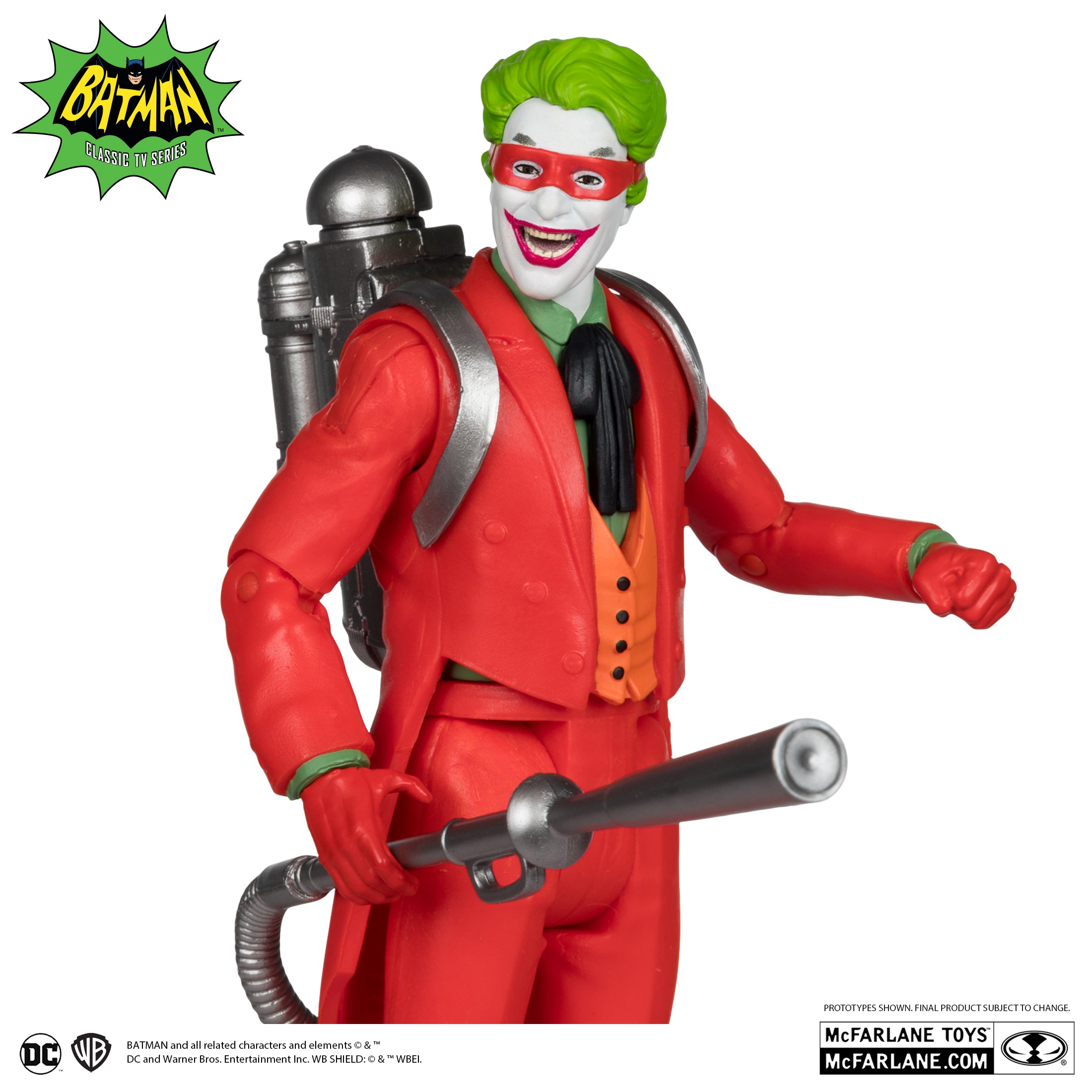 Retro Masked The Joker Figure Batman Classic TV Series McFarlane