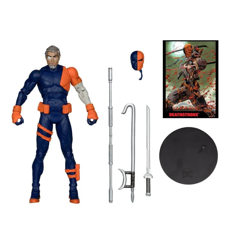Deathstroke 7" Figure with Comic DC Rebirth Page Punchers McFarlane