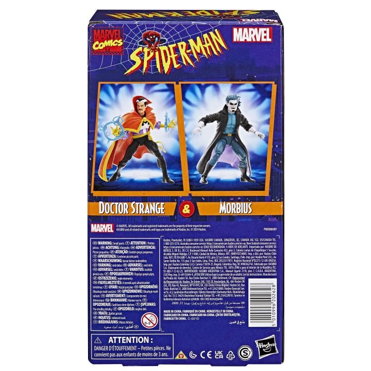 Doctor Strange & Morbius Figure Two-Pack VHS Box Spider-Man Marvel Legends