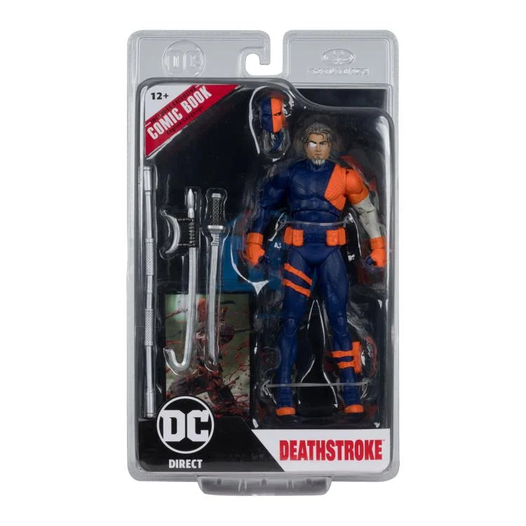 Deathstroke 7" Figure with Comic DC Rebirth Page Punchers McFarlane