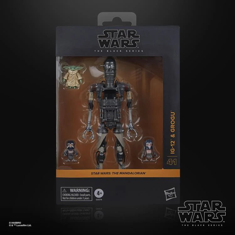 IG-12 and Grogu The Mandalorian Star Wars: The Black Series 6" Deluxe Figure Set