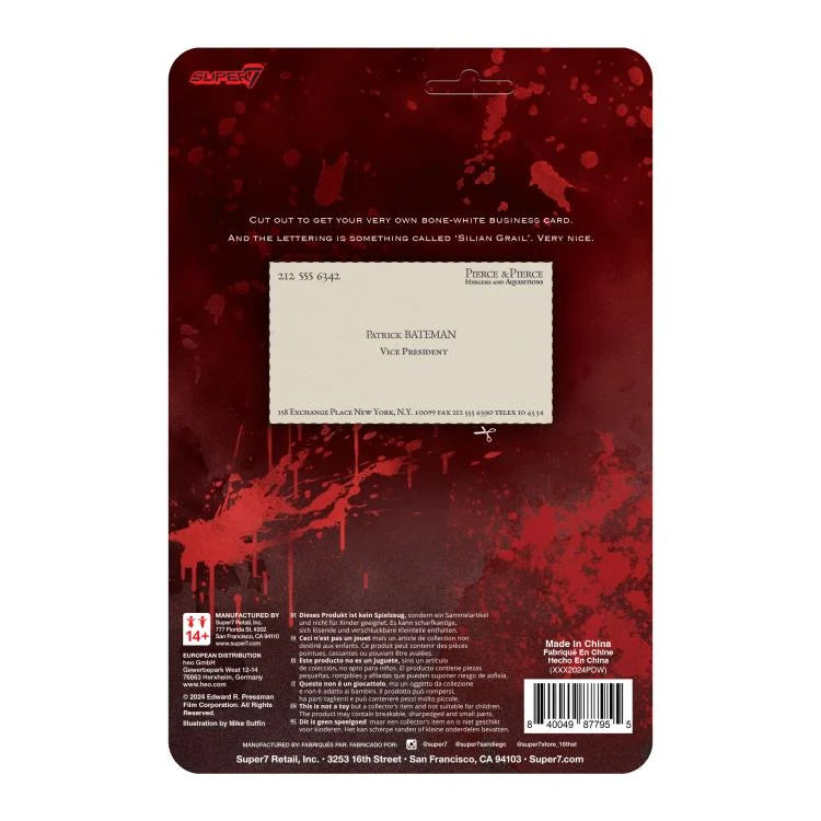 Patrick Bateman (Raincoat) American Psycho ReAction Figure Super7