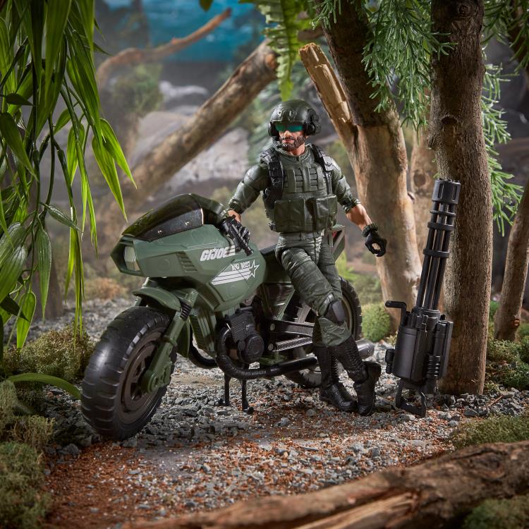 G.I. Joe Classified Series Special Missions: Cobra Island Alvin “Breaker” Kinney Figure with RAM Cycle