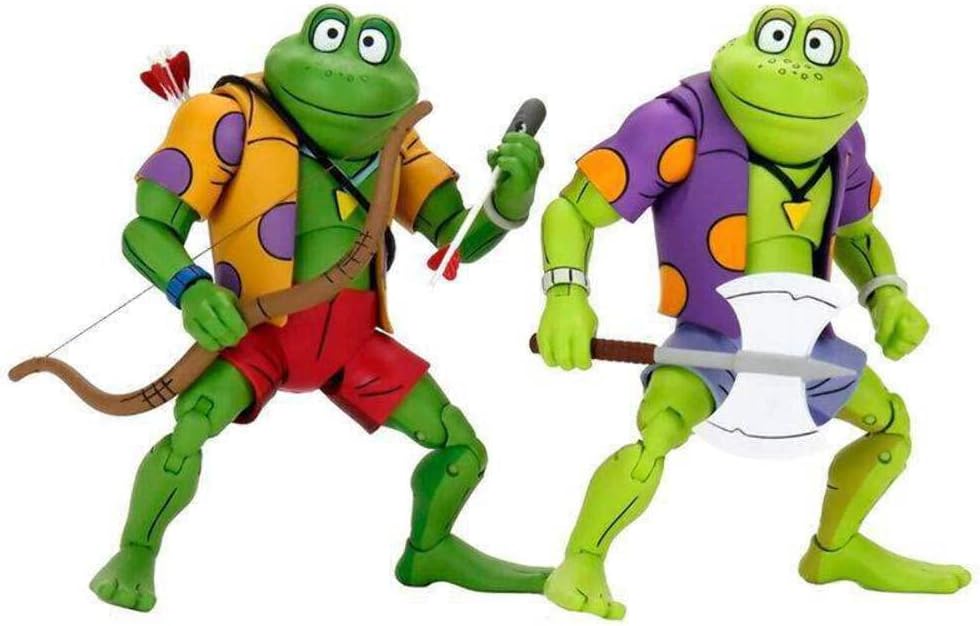 NECA TMNT Mighty Hog & Rhino-Man 7” Action Figures – Teenage Mutant Ninja Turtles 2-Pack