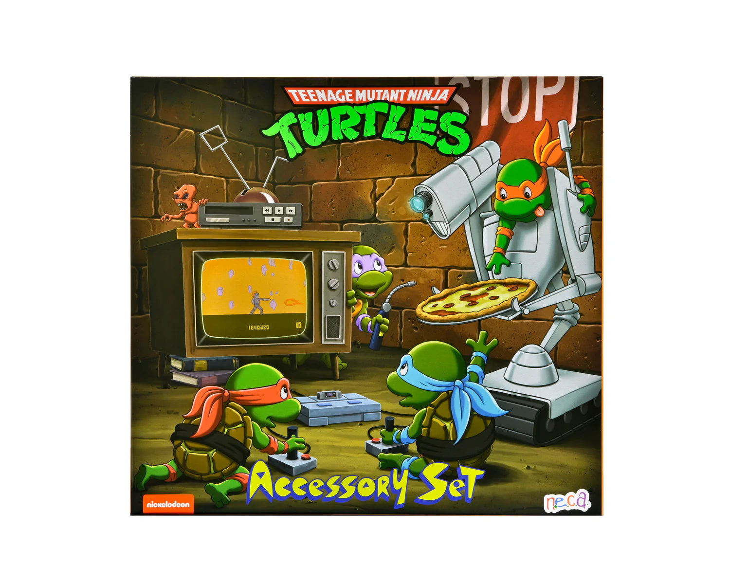 NECA Teenage Mutant Ninja Turtles Cartoon 7" Accessory Set