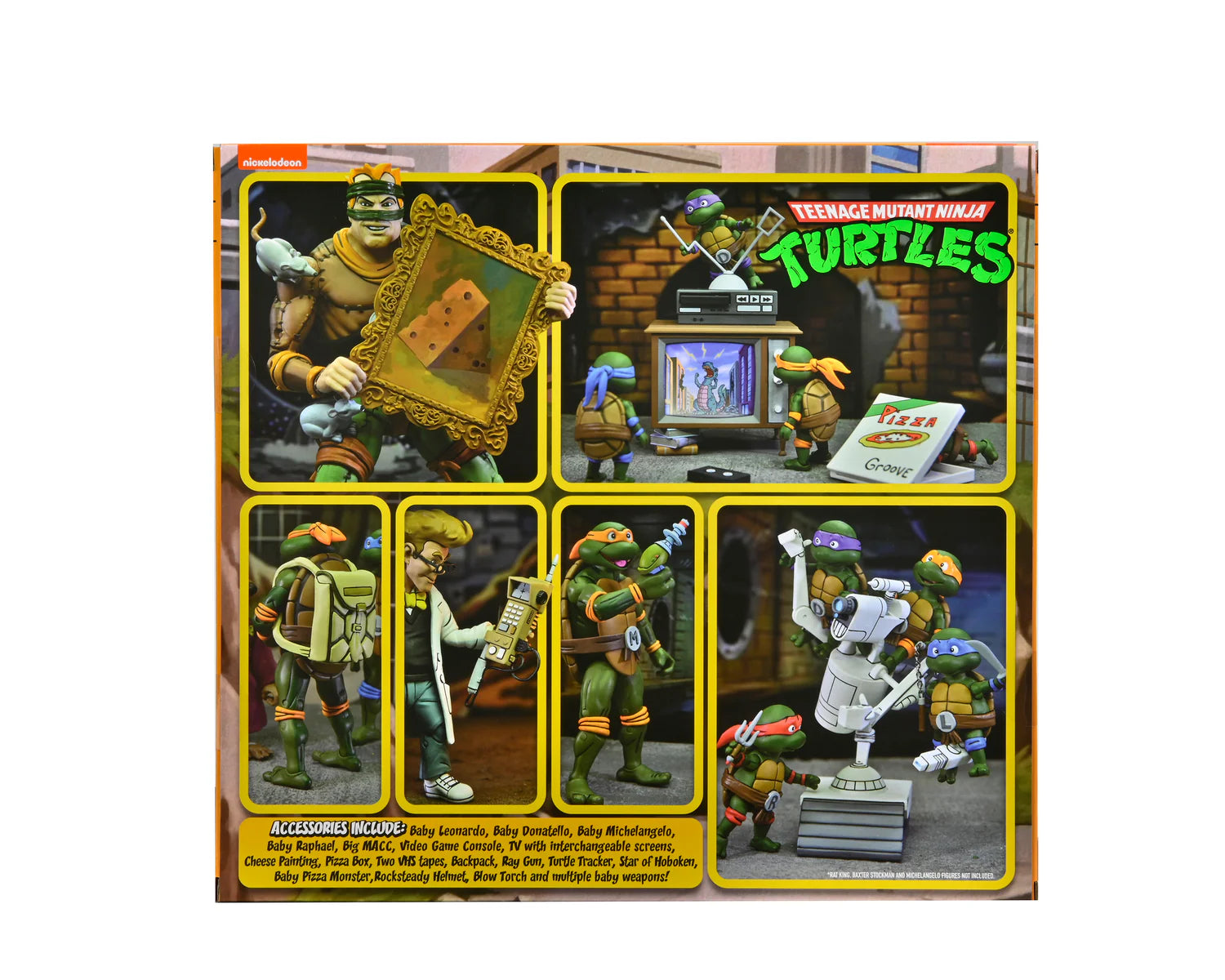 NECA Teenage Mutant Ninja Turtles Cartoon 7" Accessory Set