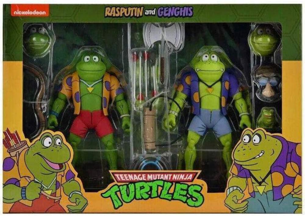 NECA Teenage Mutant Ninja Turtles Genghis & Rasputin Frog Set