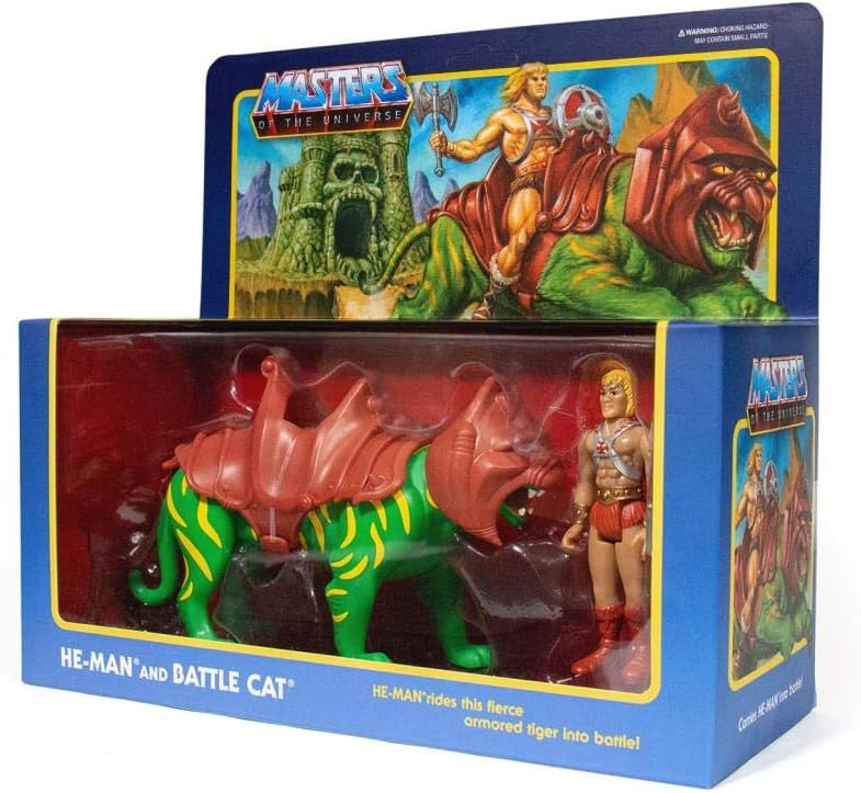 Masters of The Universe Super7 Reaction - He-Man and Battle Cat