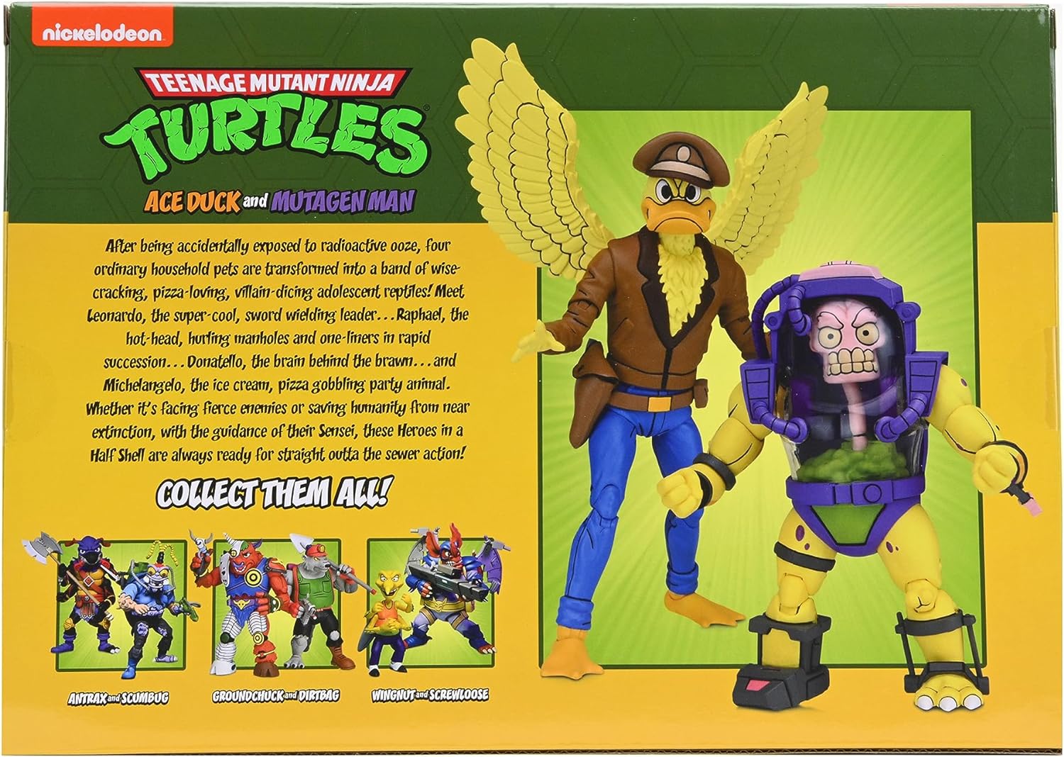 NECA Teenage Mutant Ninja Turtles - Ace Duck and Mutagen Man