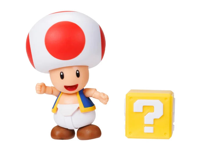Toad with Question Block Super Mario Jakks Pacific