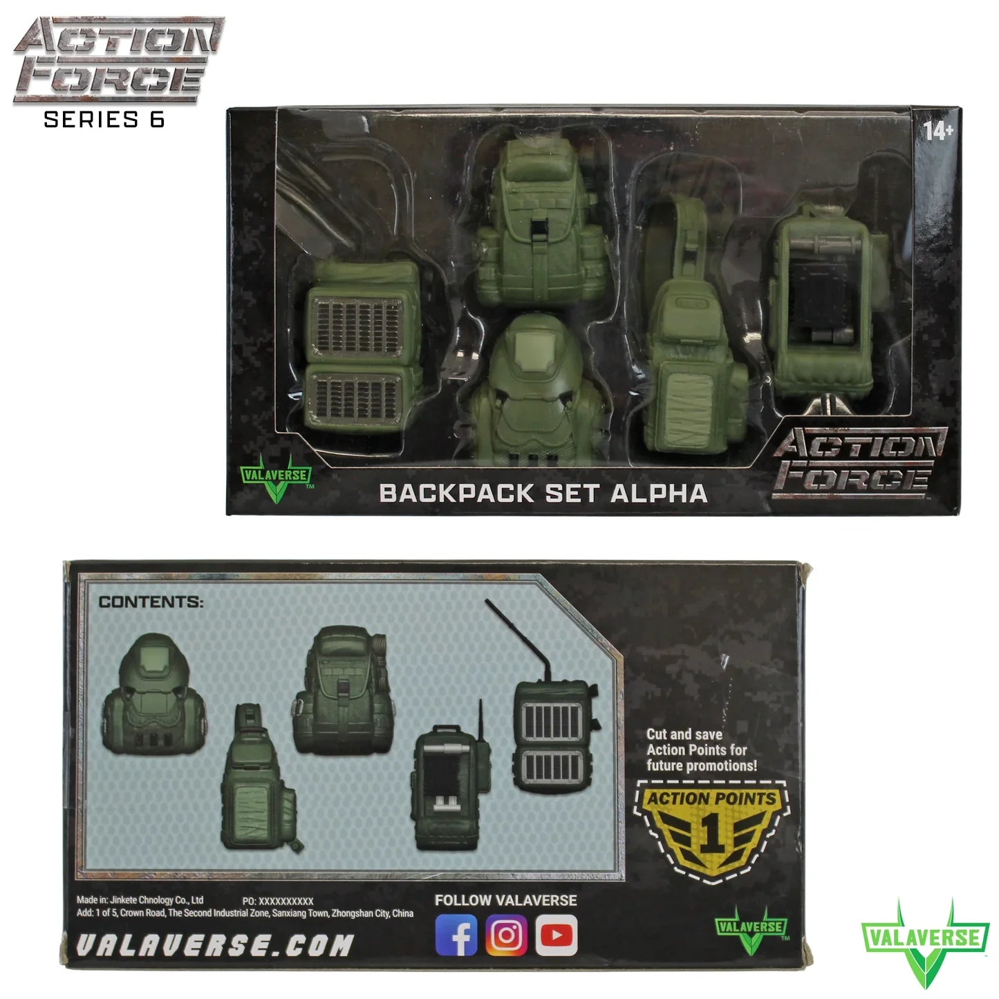 Backpack Set Alpha Action Force: Series 6