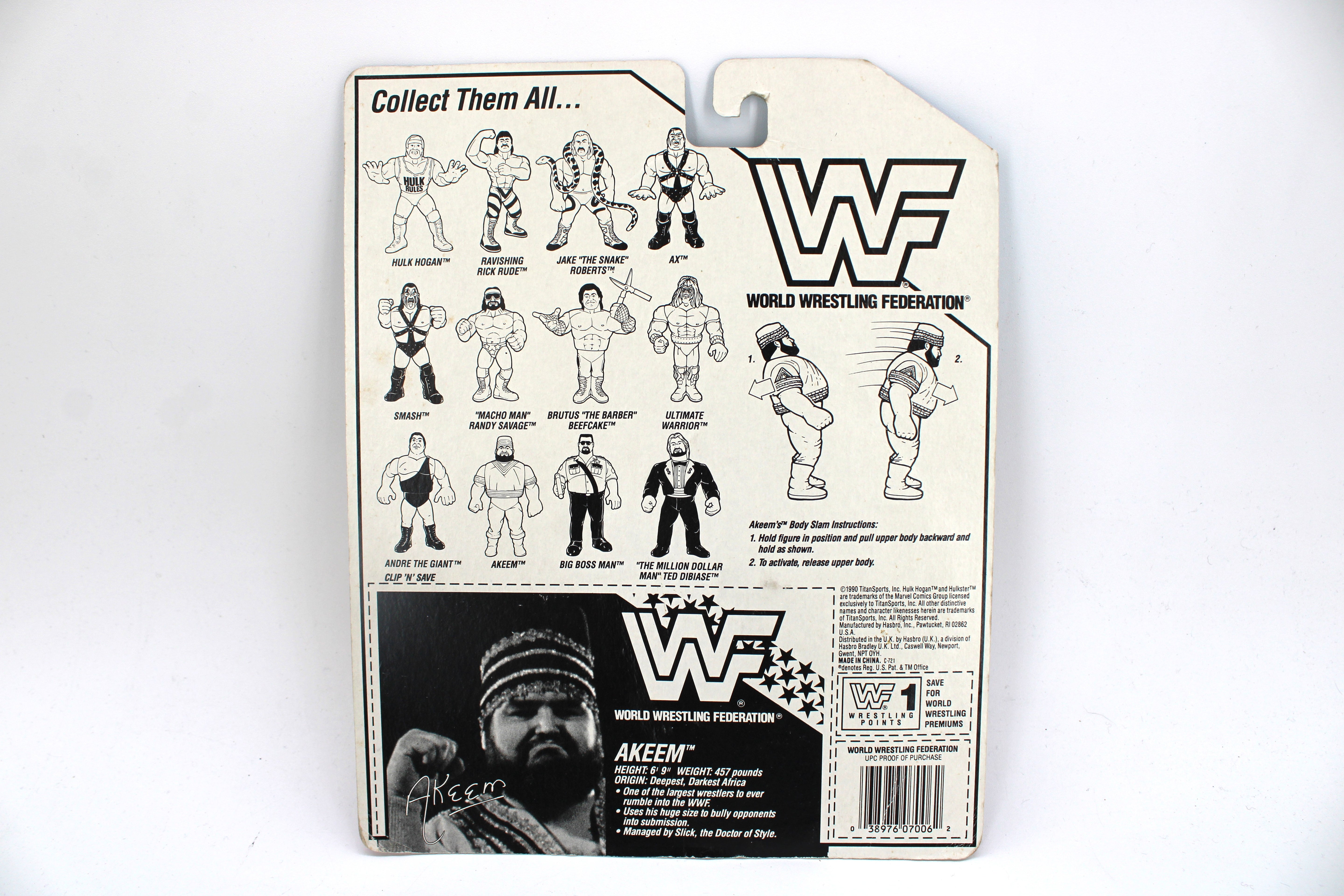 WWF Akeem Action Figure (1990) – Carded - view 2
