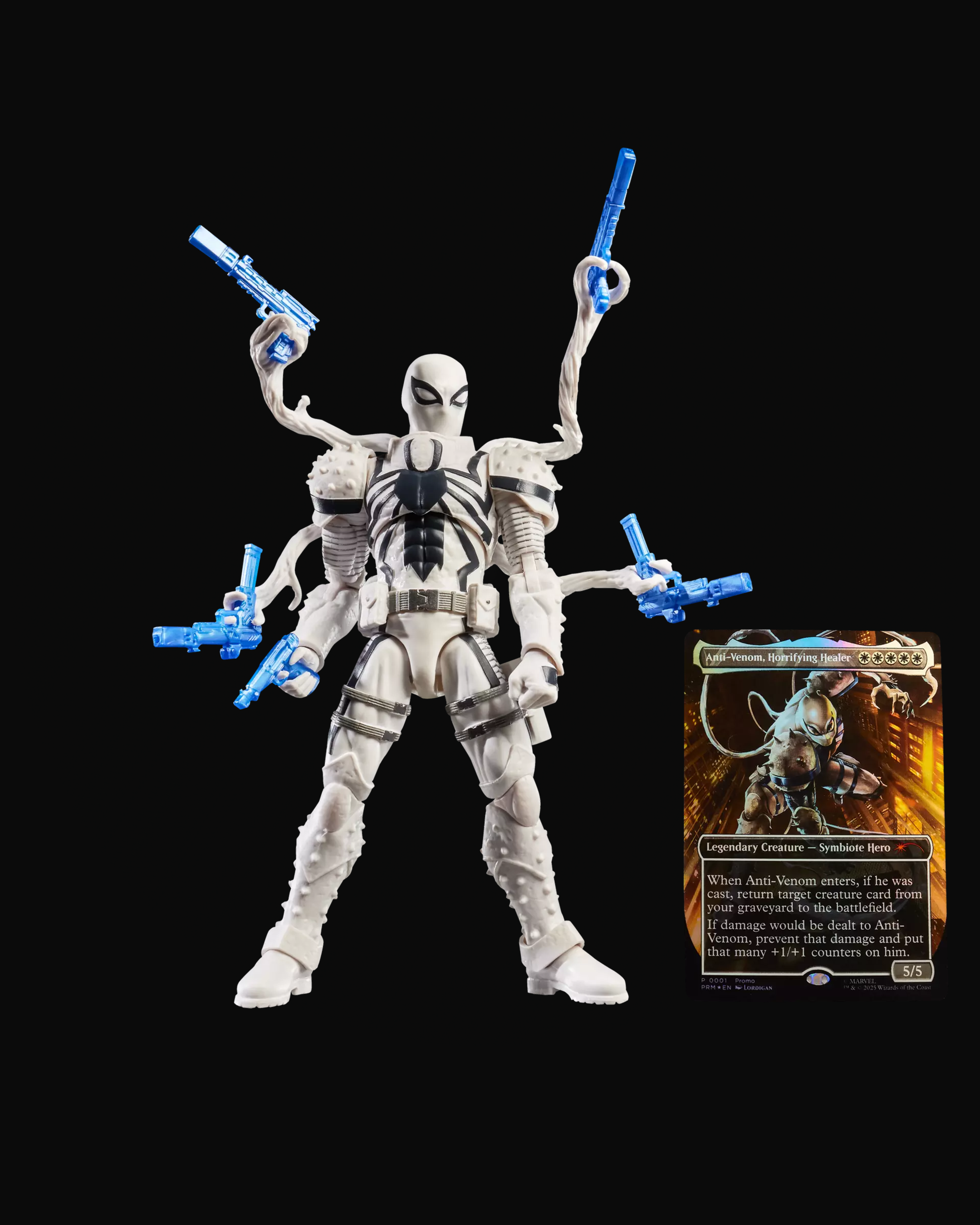 Marvel Legends Agent Anti-Venom Action Figure with Exclusive Magic The Gathering Promo Card