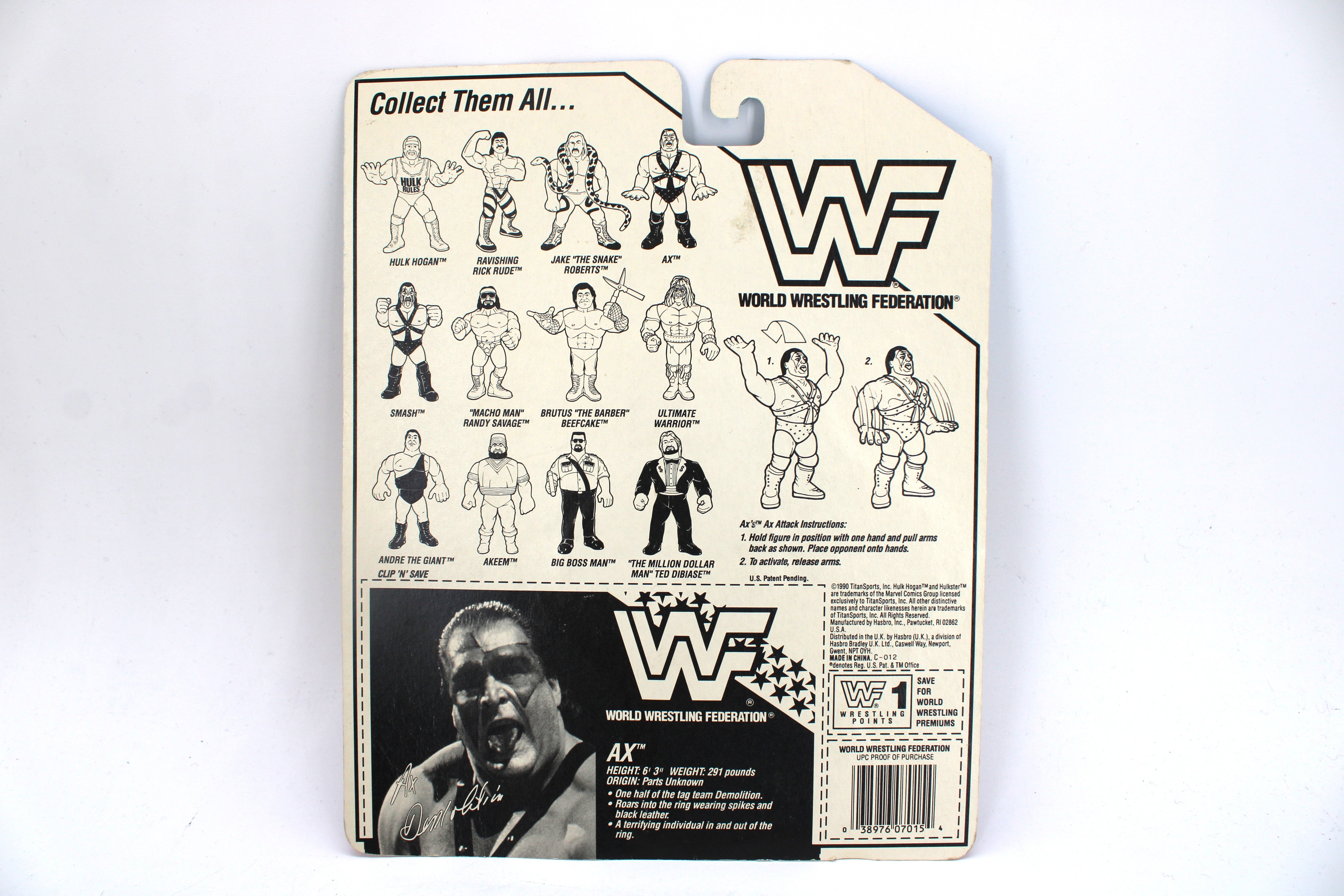 WWF Ax Action Figure (1990) - view 2