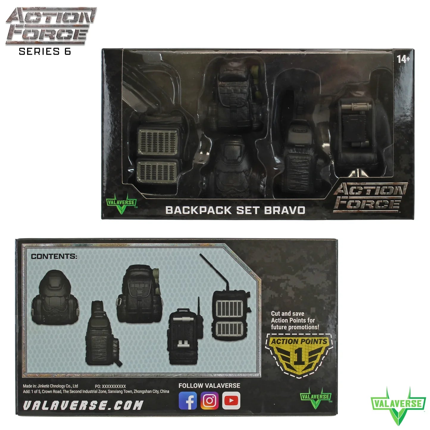 Backpack Set Bravo Action Force: Series 6