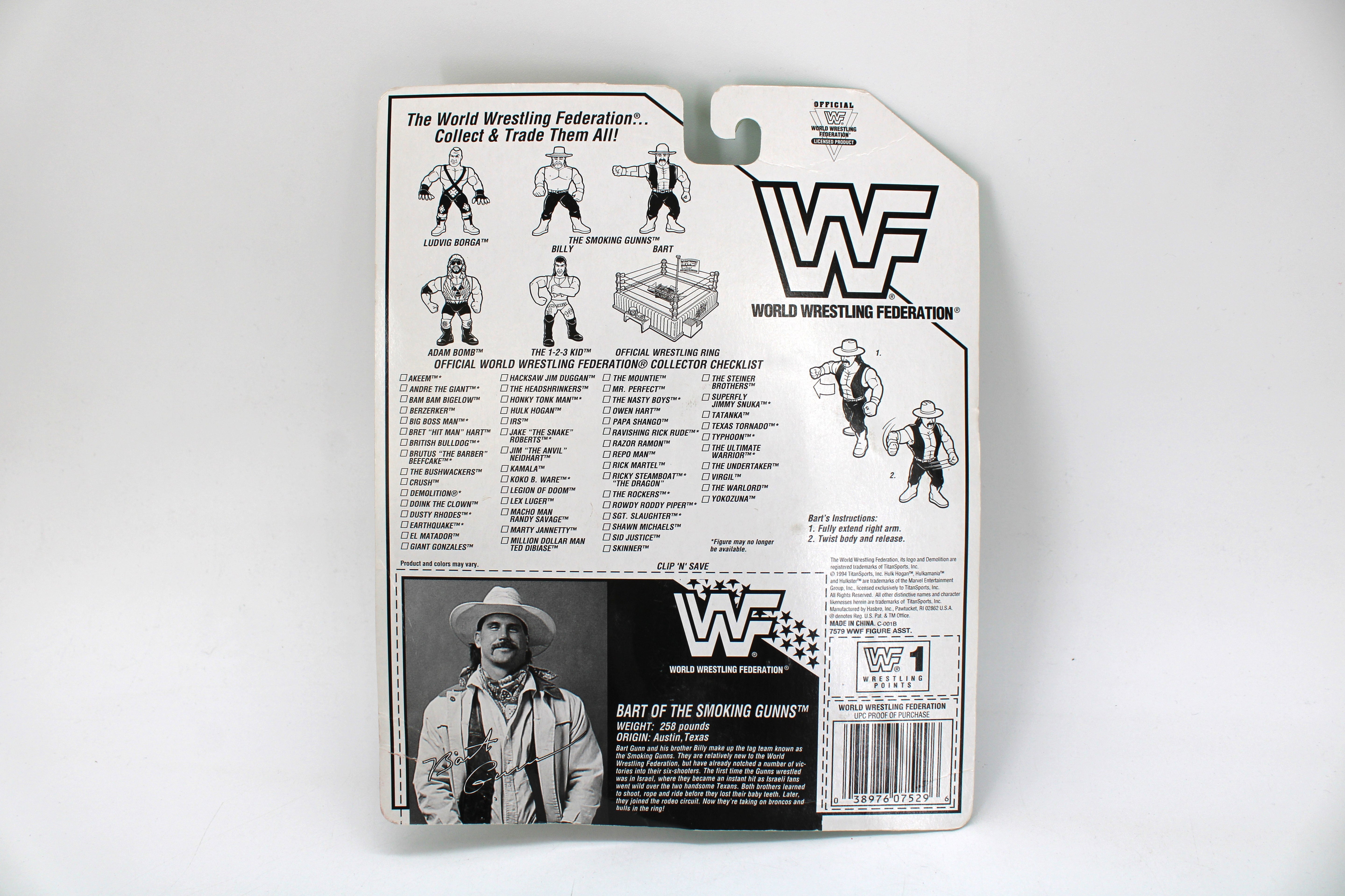 WWF Bart of the Smoking Gunns Action Figure (1994) - view 2