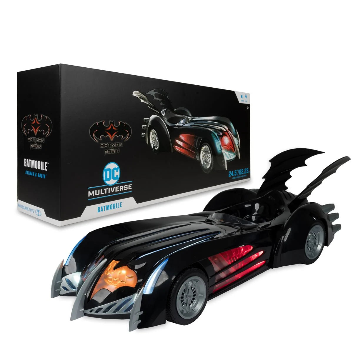 Mc Farlane - DC Multiverse - White Knight Batmobile Gold Label Figurine Mc Farlane - DC Multiverse - White Knight Batmobile Gold Label Figurine