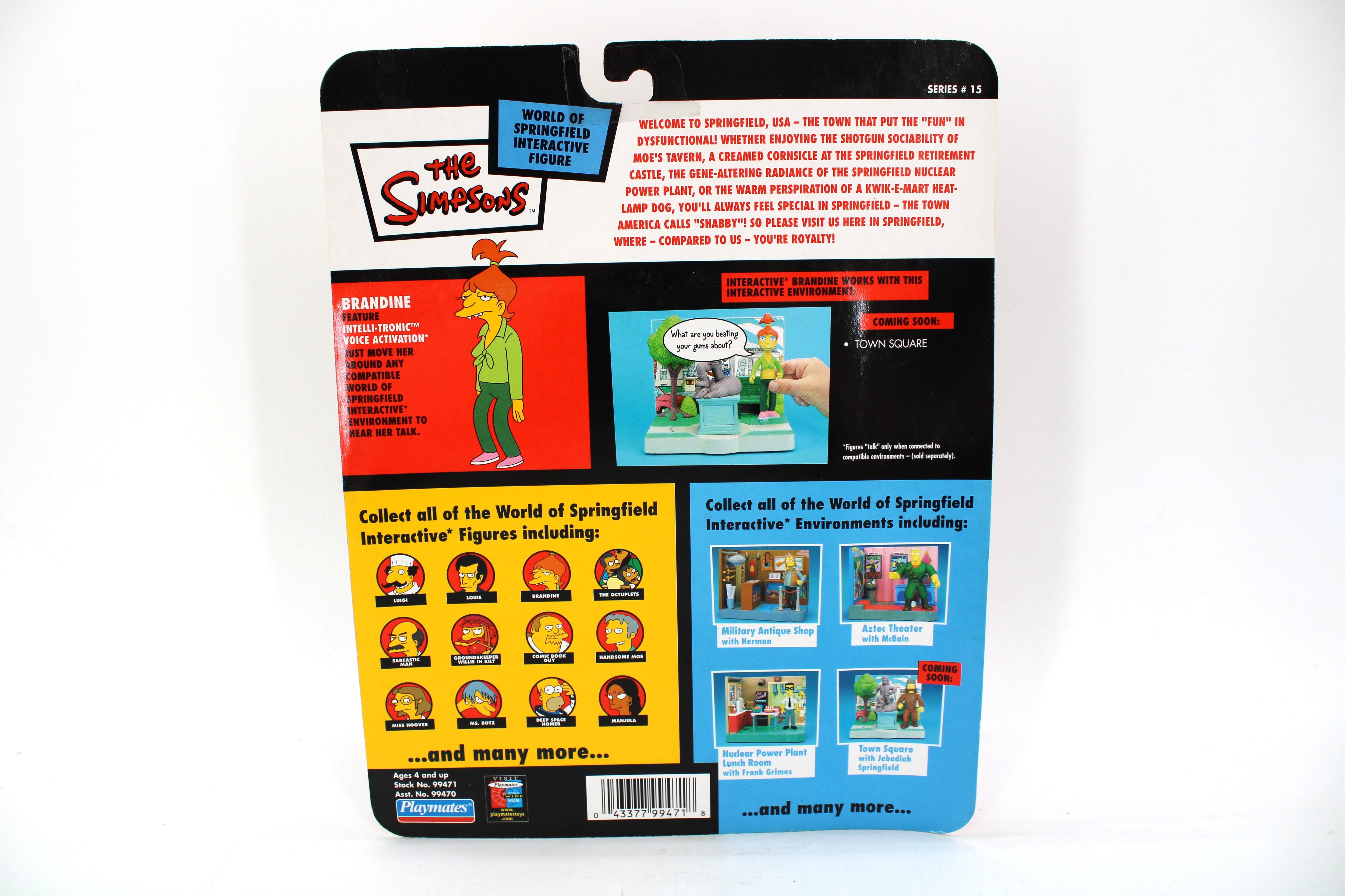 The Simpsons World of Springfield Brandine Action Figure (2003 Playmates Toys) - view 2