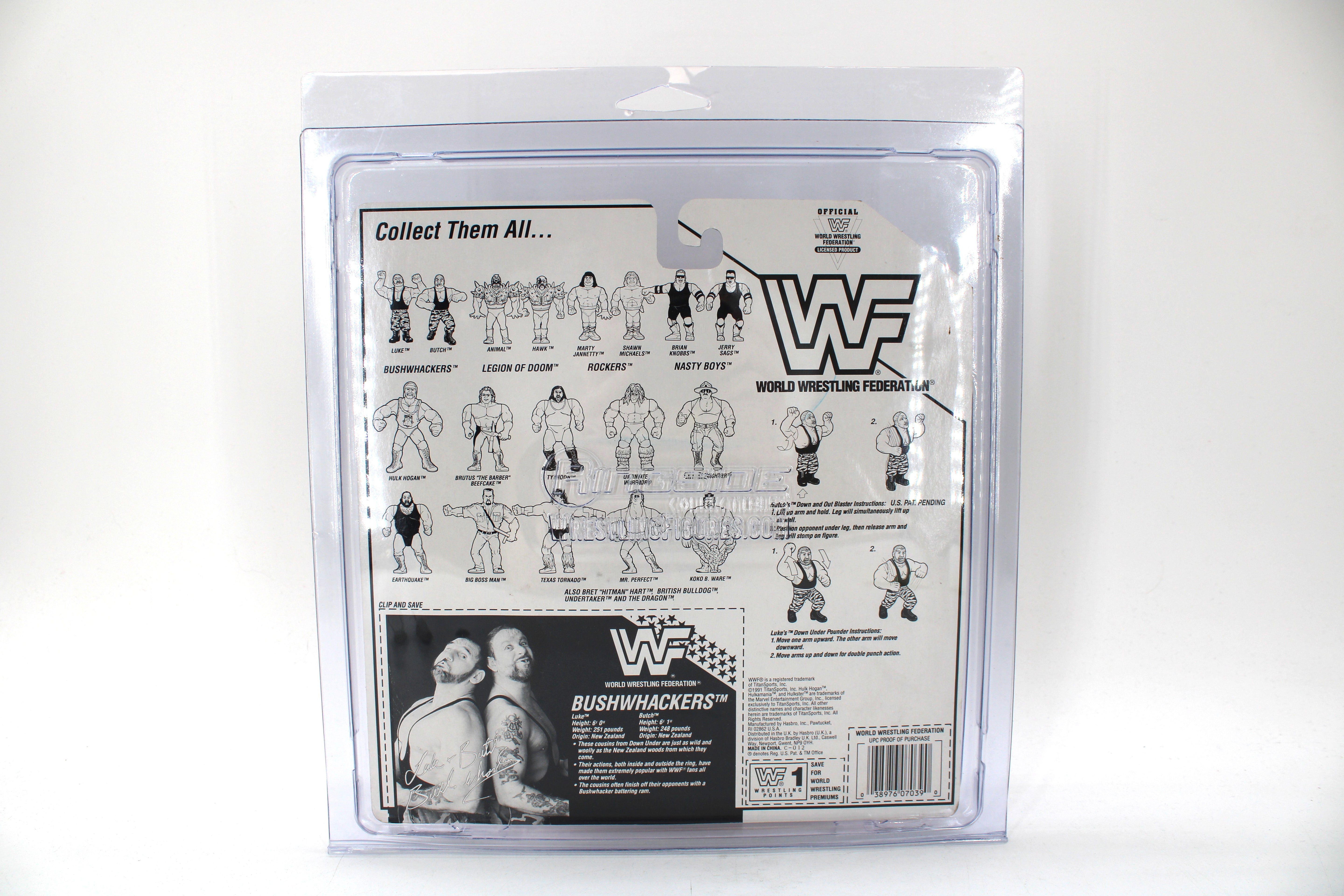 WWF Bushwackers Butch & Luke Action Figures (1991 Hasbro) - view 7