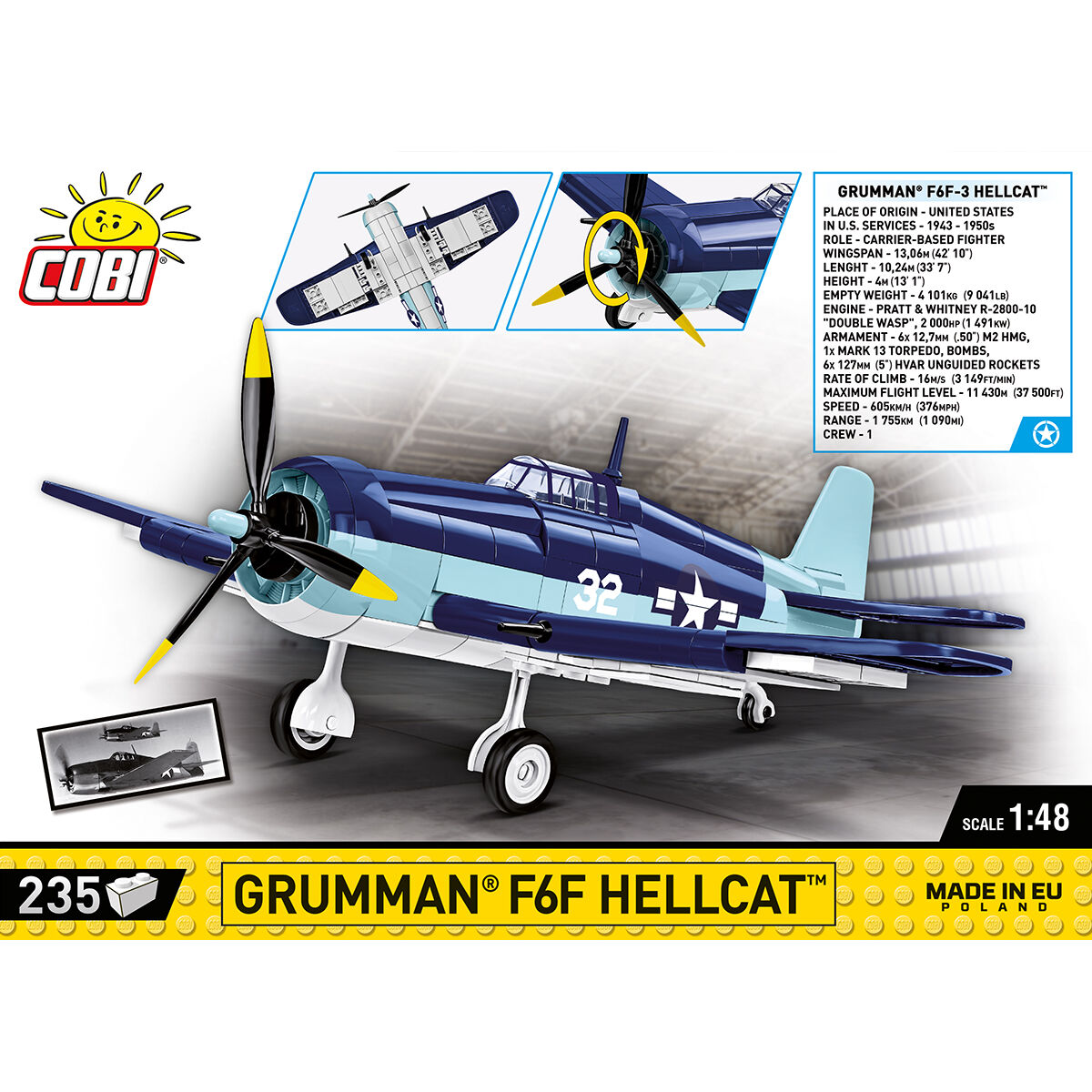 Grumman F6F Hellcat Fighter : Set #5883 - view 4