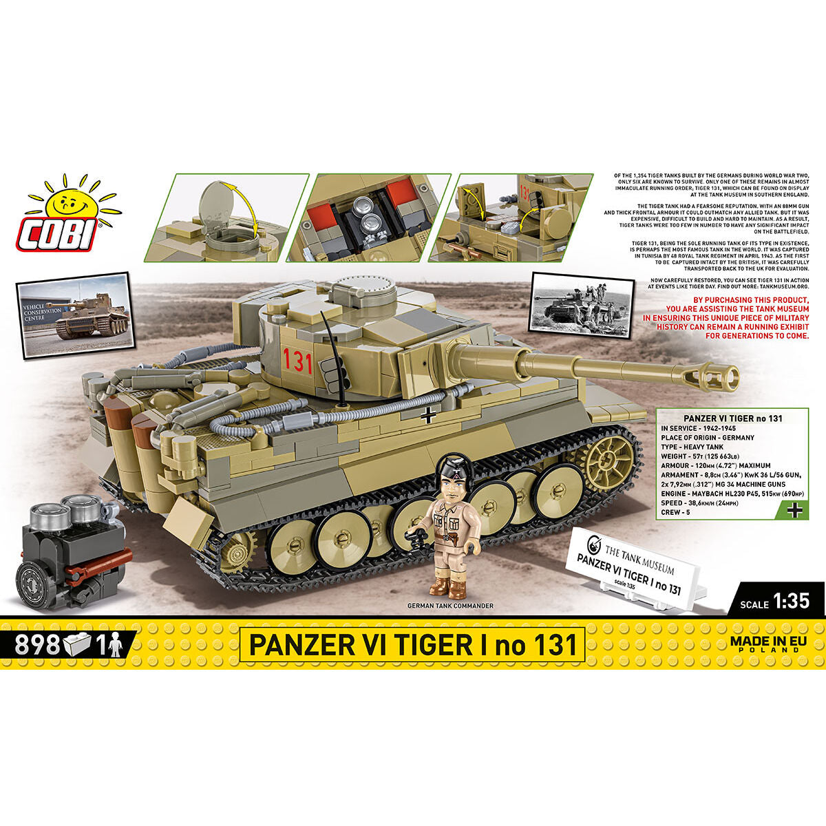 PANZER VI Tiger I No. 131 Tank : Set #3123 - view 4