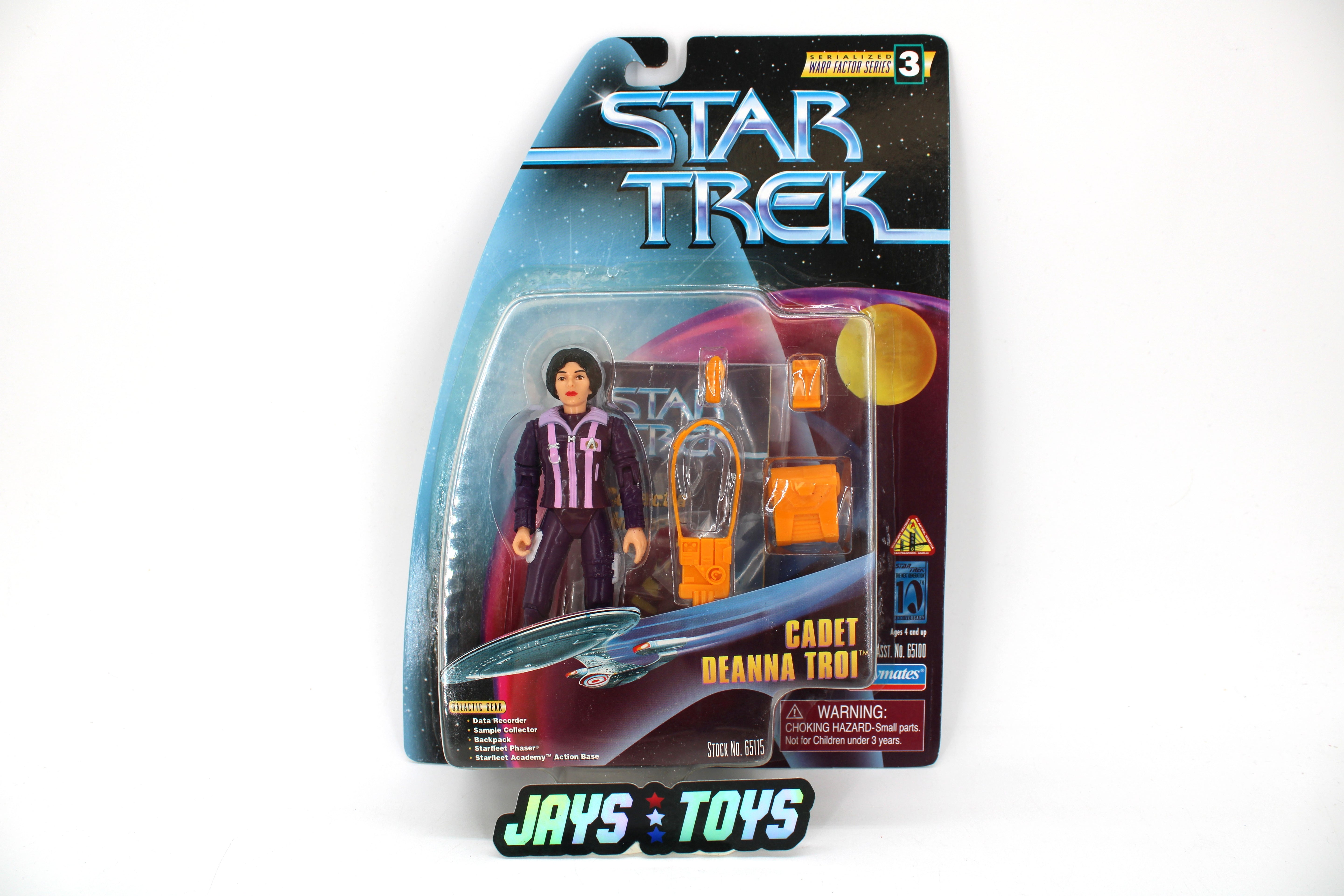 Playmates Star Trek: The Next Generation Cadet Deanna Troi Action Figure - Warp Factor Series 3 (1997) product image