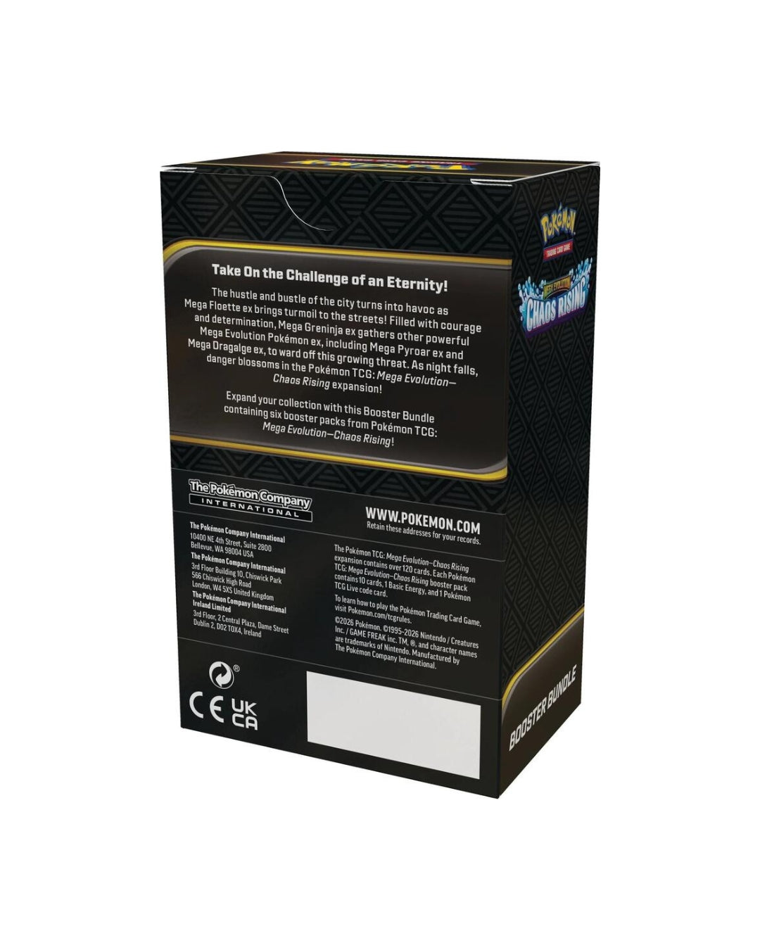 Pokemon TCG: Mega Evolution Chaos Rising Booster Bundle (6 Packs)