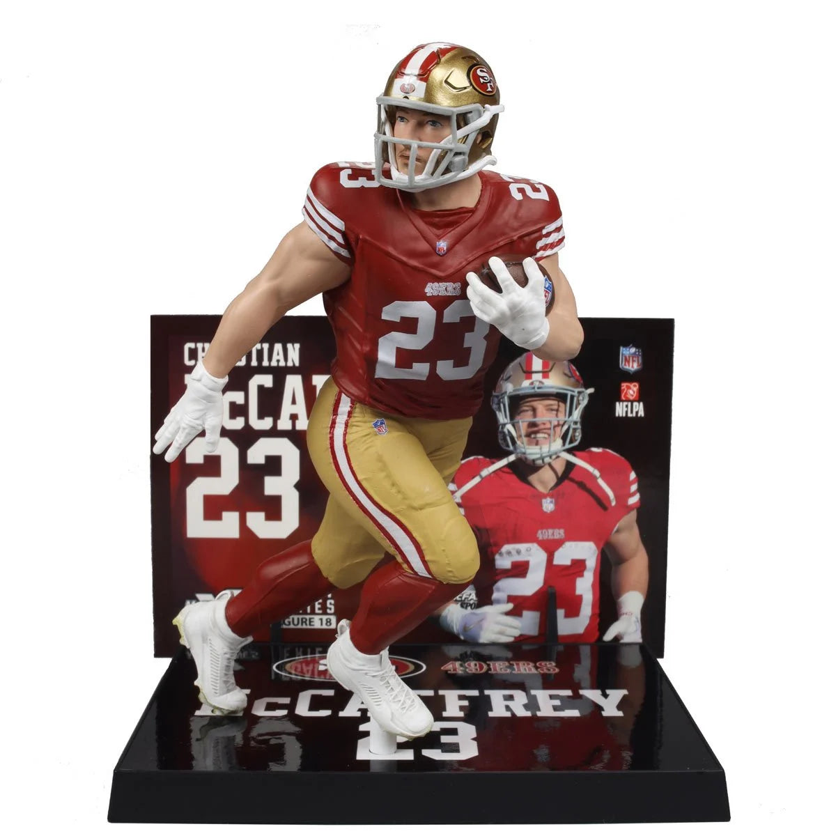Christian McCaffrey (Red Jersey) - San Francisco 49ers NFL SportsPicks 2024 Posed Figure