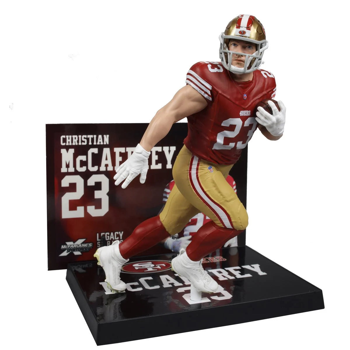 Christian McCaffrey (Red Jersey) - San Francisco 49ers NFL SportsPicks 2024 Posed Figure