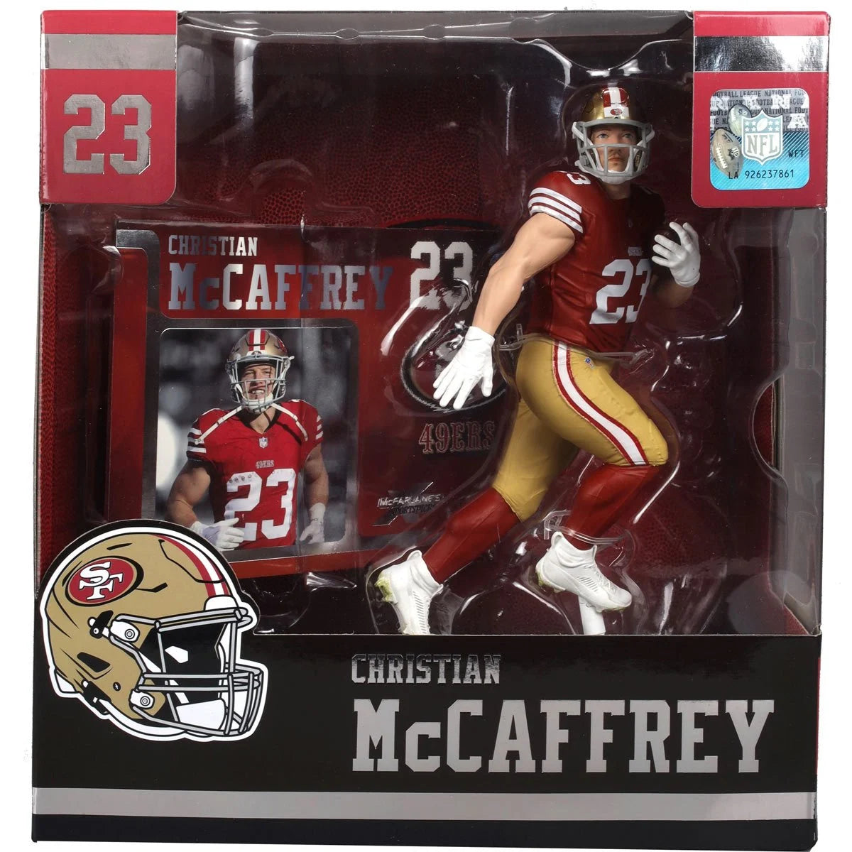 Christian McCaffrey (Red Jersey) - San Francisco 49ers NFL SportsPicks 2024 Posed Figure