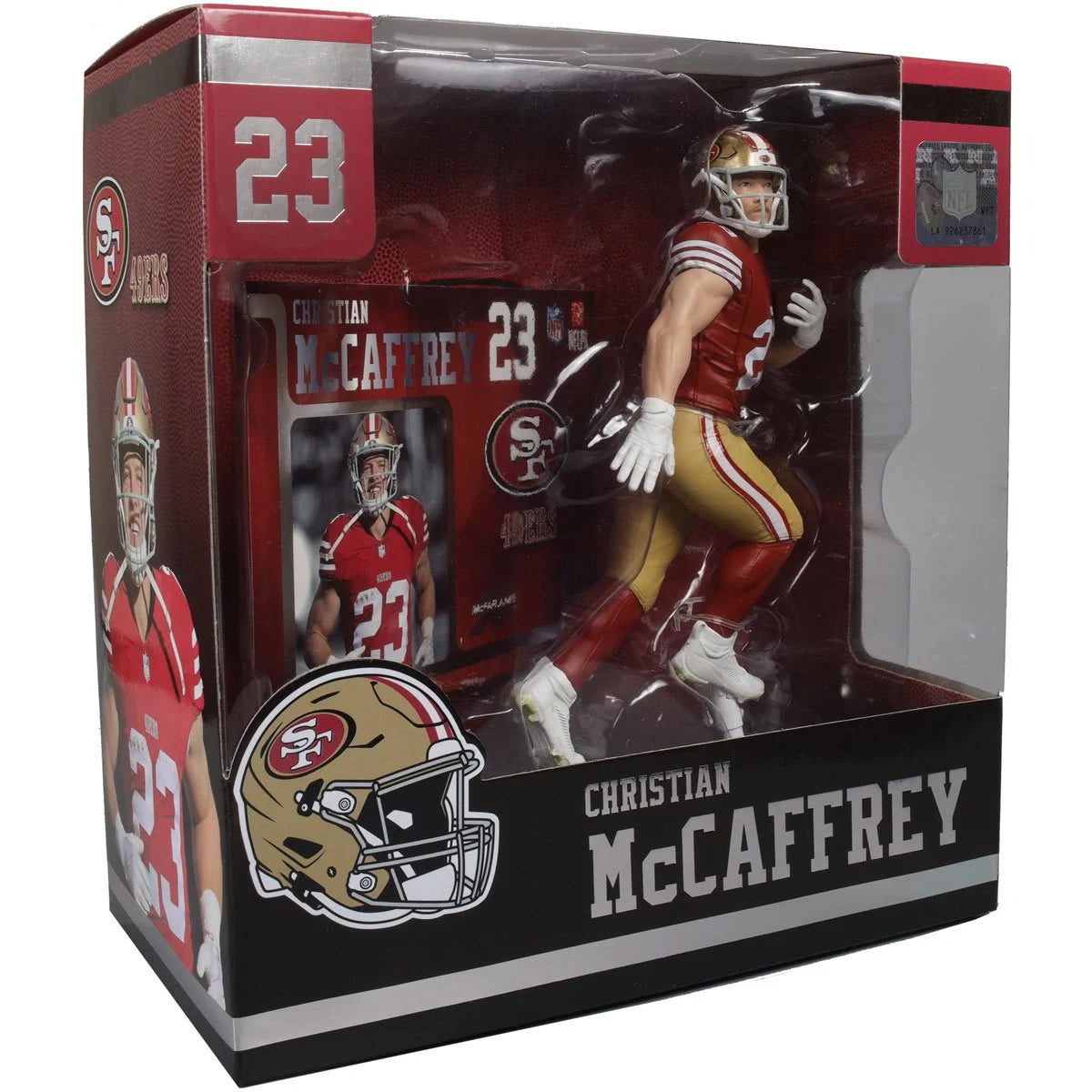 Christian McCaffrey (Red Jersey) - San Francisco 49ers NFL SportsPicks 2024 Posed Figure
