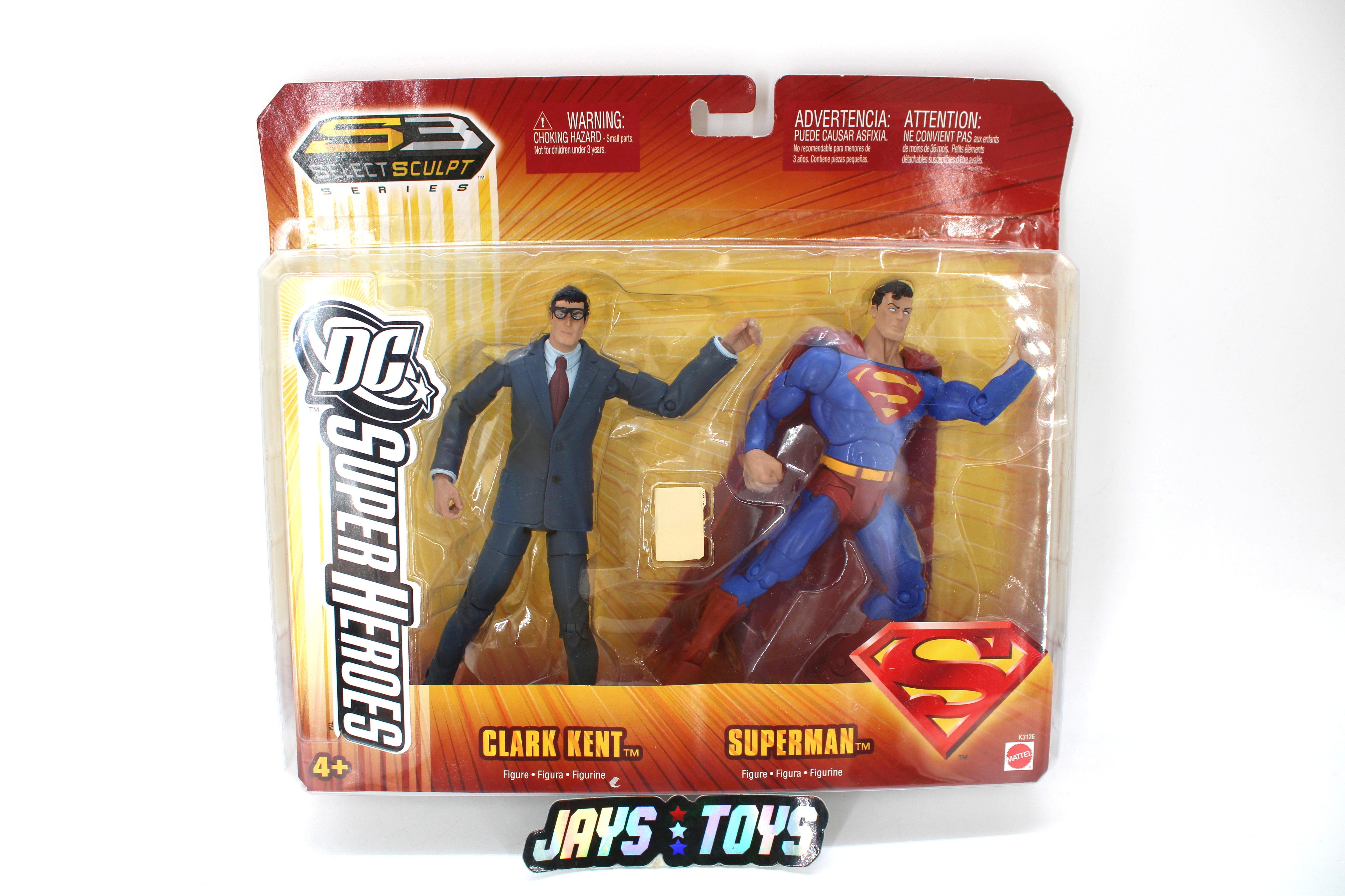 DC Super Heroes Select Sculpt Series Clark Kent & Superman Action Figure (2006) product image