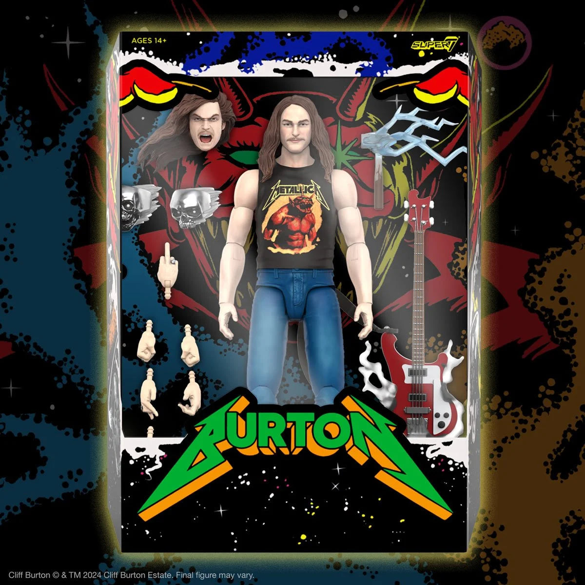 Cliff Burton (Superhero Poster) Ultimates 7-Inch Action Figure