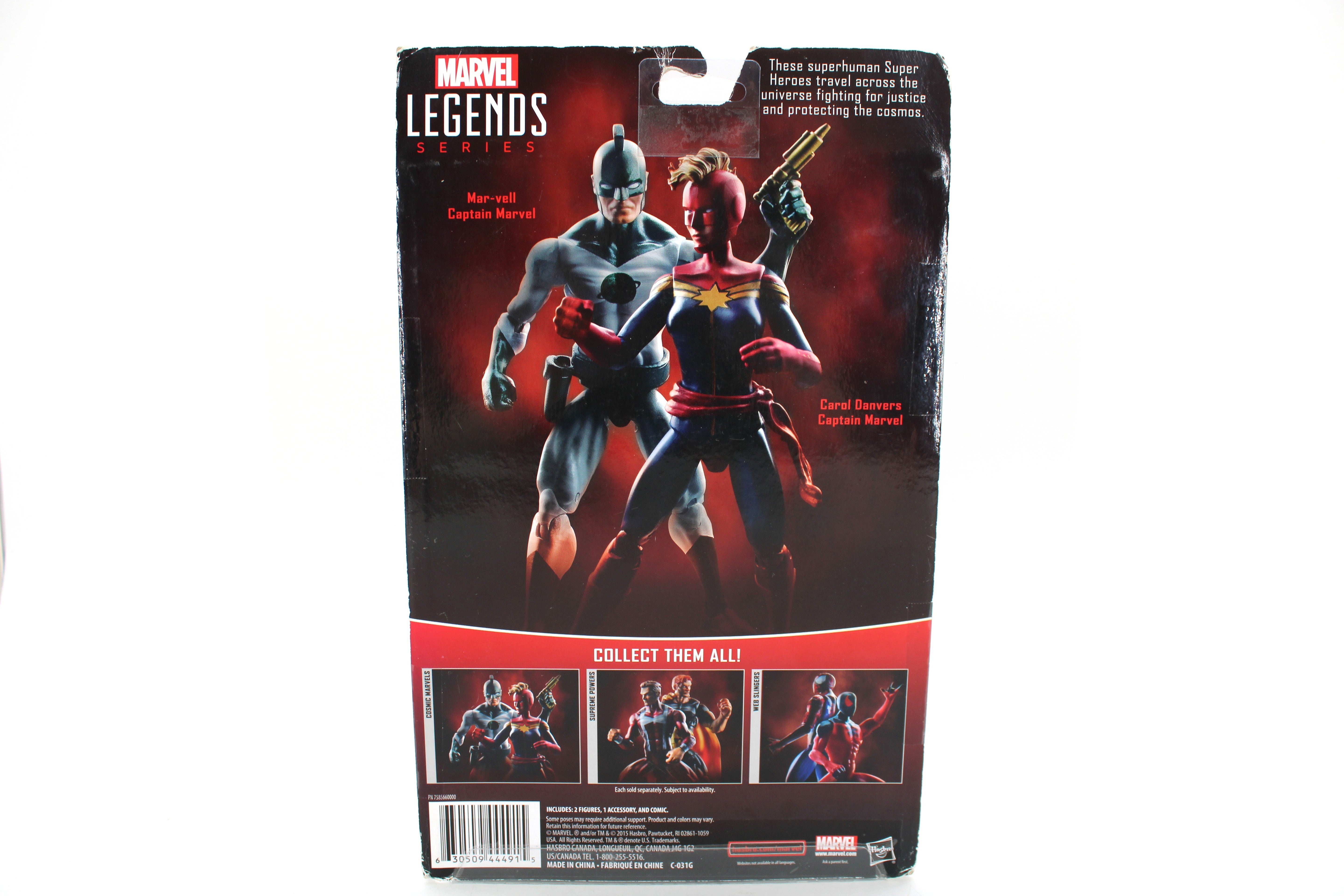 Marvel Legends Series Captain Marvel (Mar-Vell & Carol Danvers) 2-Pack Action Figures (2015 Hasbro) - view 2