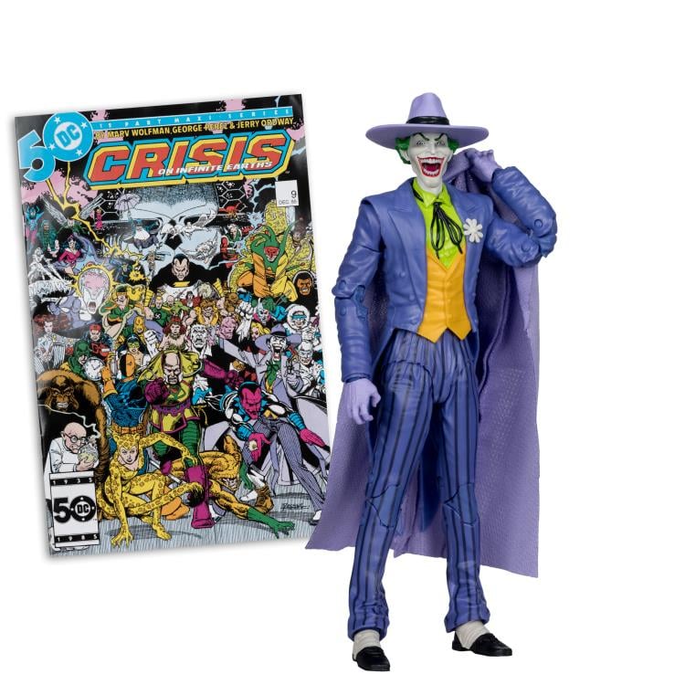 The Joker Crisis on Infinite Earths DC Page Punchers 7" Action Figure with Comic