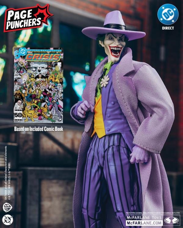 The Joker Crisis on Infinite Earths DC Page Punchers 7" Action Figure with Comic