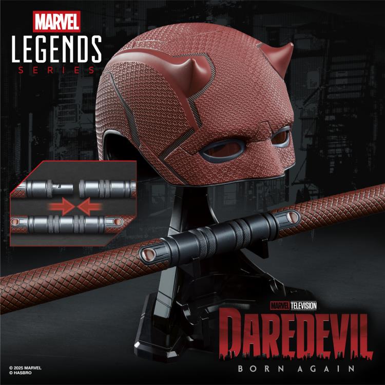 Daredevil: Born Again Marvel Legends Daredevil Premium Roleplay Mask and Billy Clubs