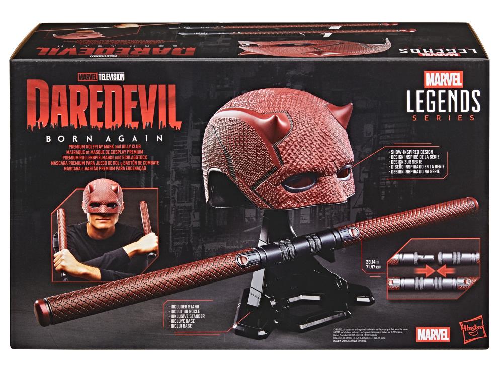 Daredevil: Born Again Marvel Legends Daredevil Premium Roleplay Mask and Billy Clubs