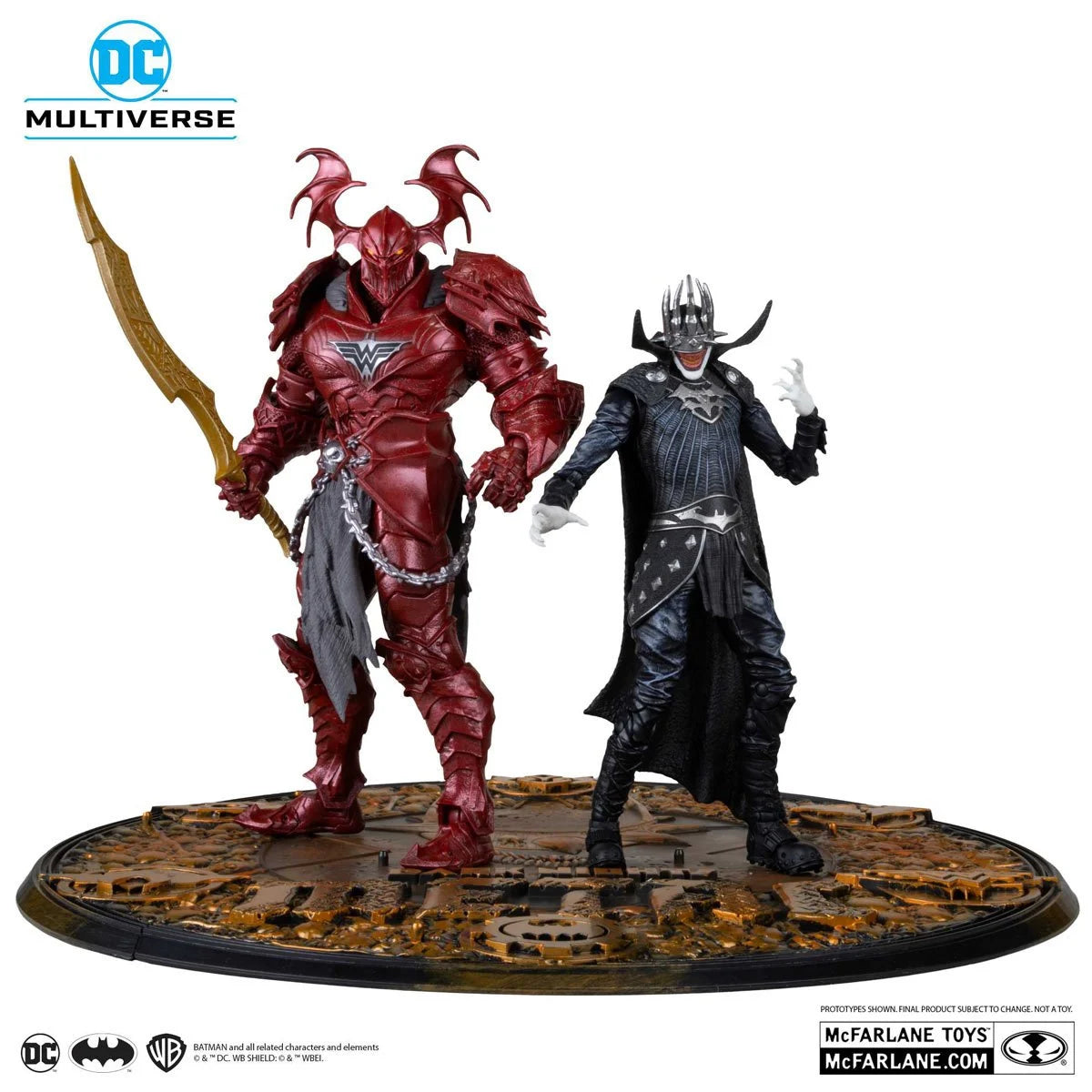 McFarlane Toys DC Multiverse The Merciless 7-inch action figure detail view in collector packaging