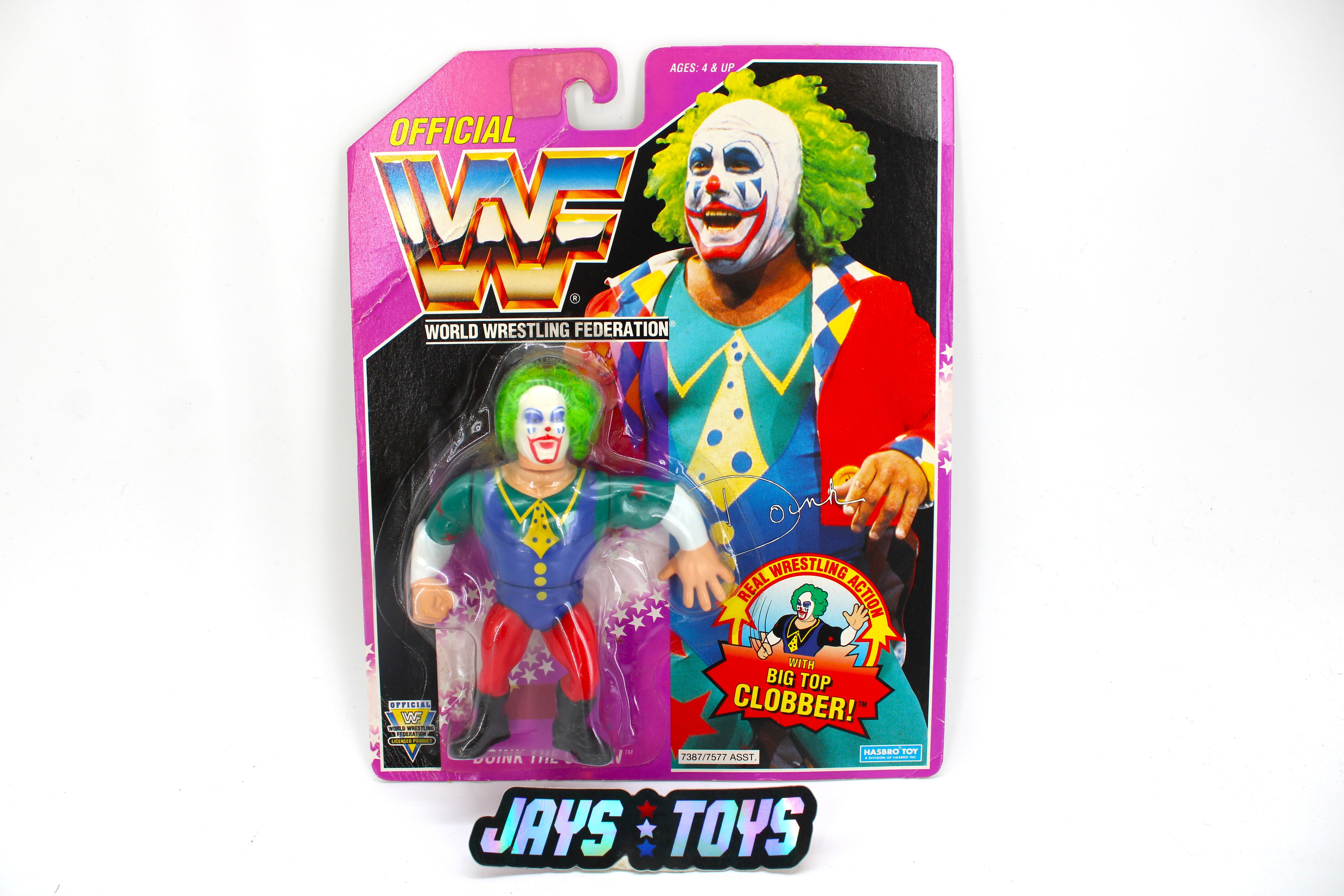 WWF Doink the Clown Action Figure (1993) – Carded Vintage Wrestling Figure product image
