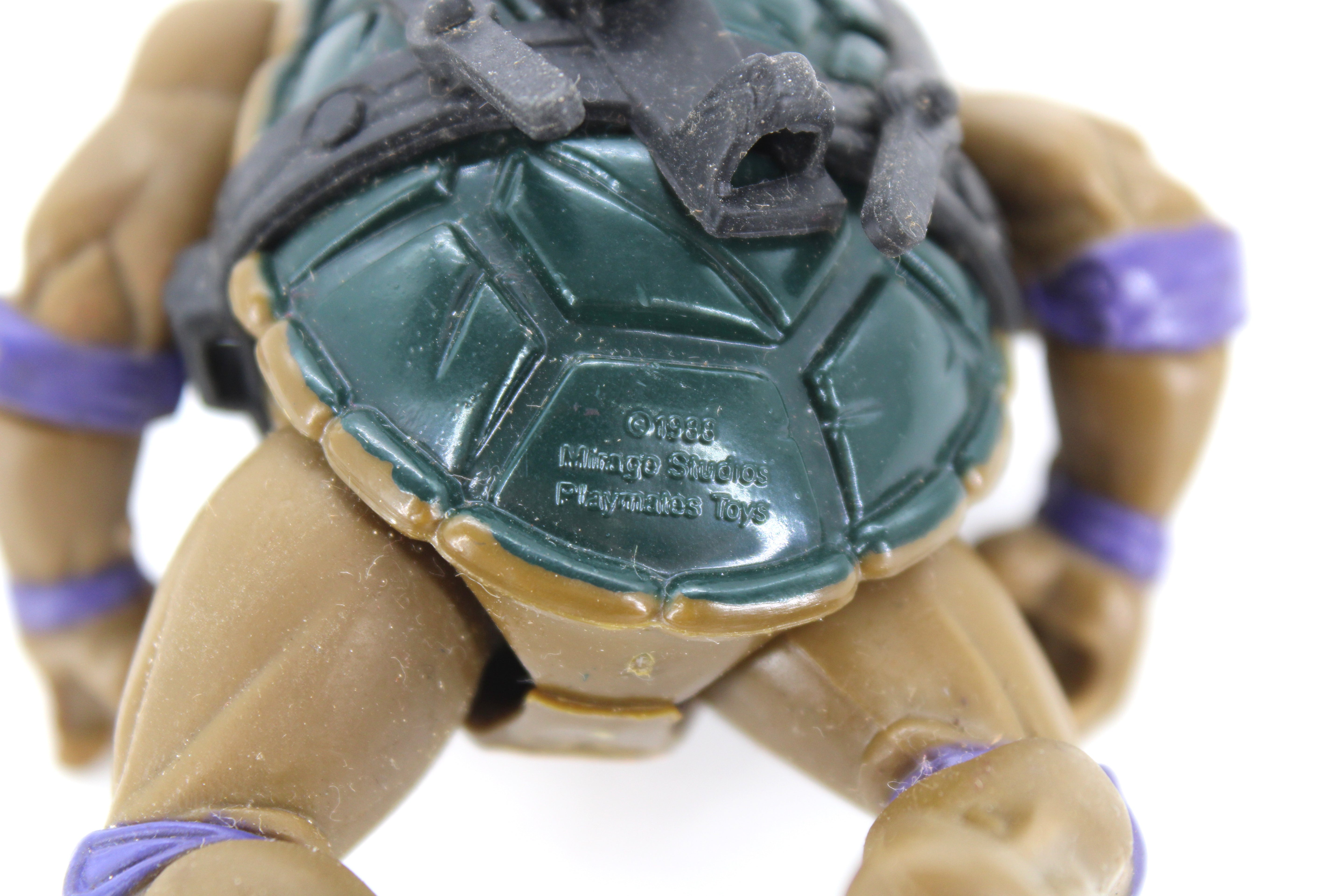 TMNT Donatello Hard Head Action Figure (1988 Playmates Toys) - view 5