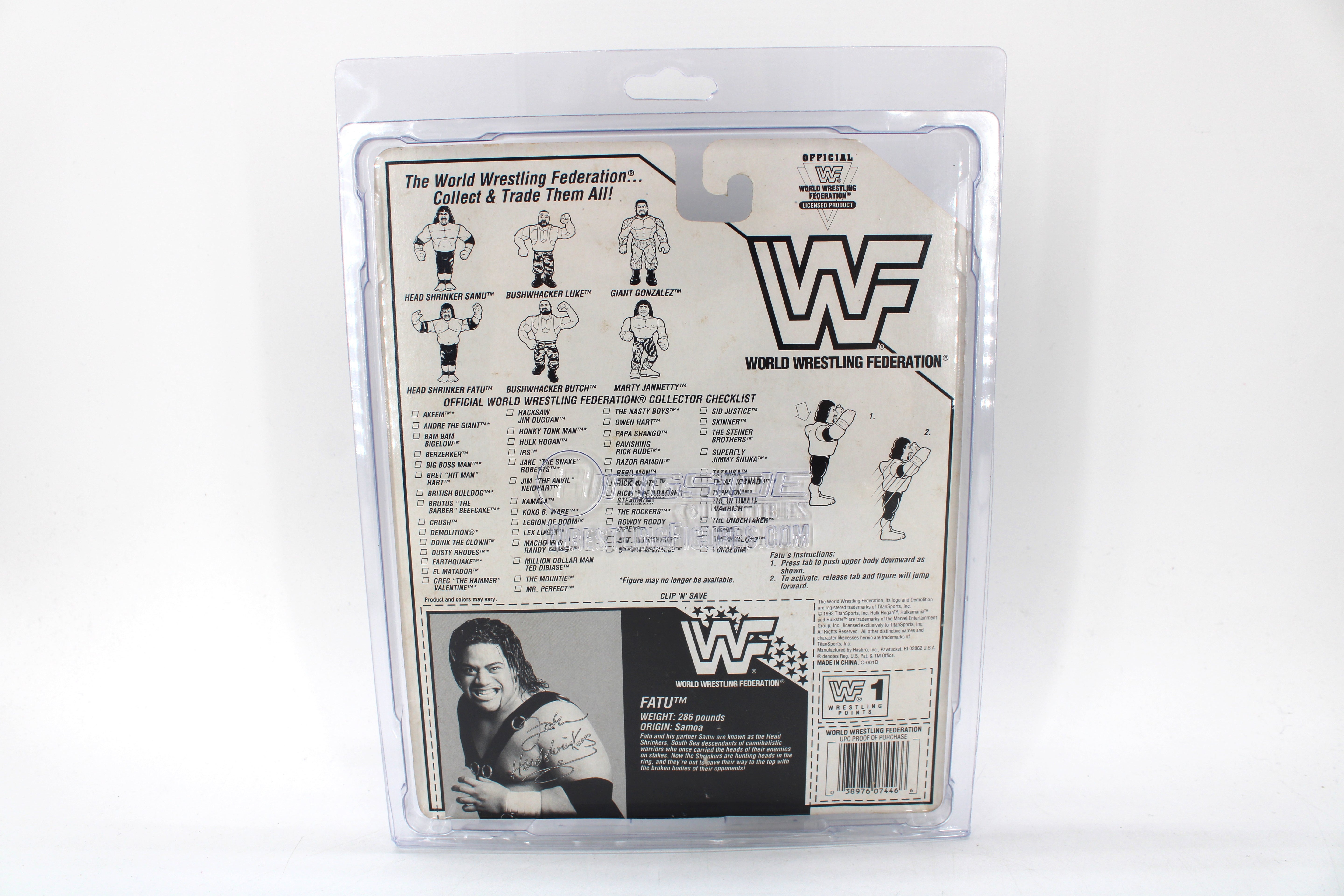 WWF Fatu Action Figure (1993) – Autographed - view 7