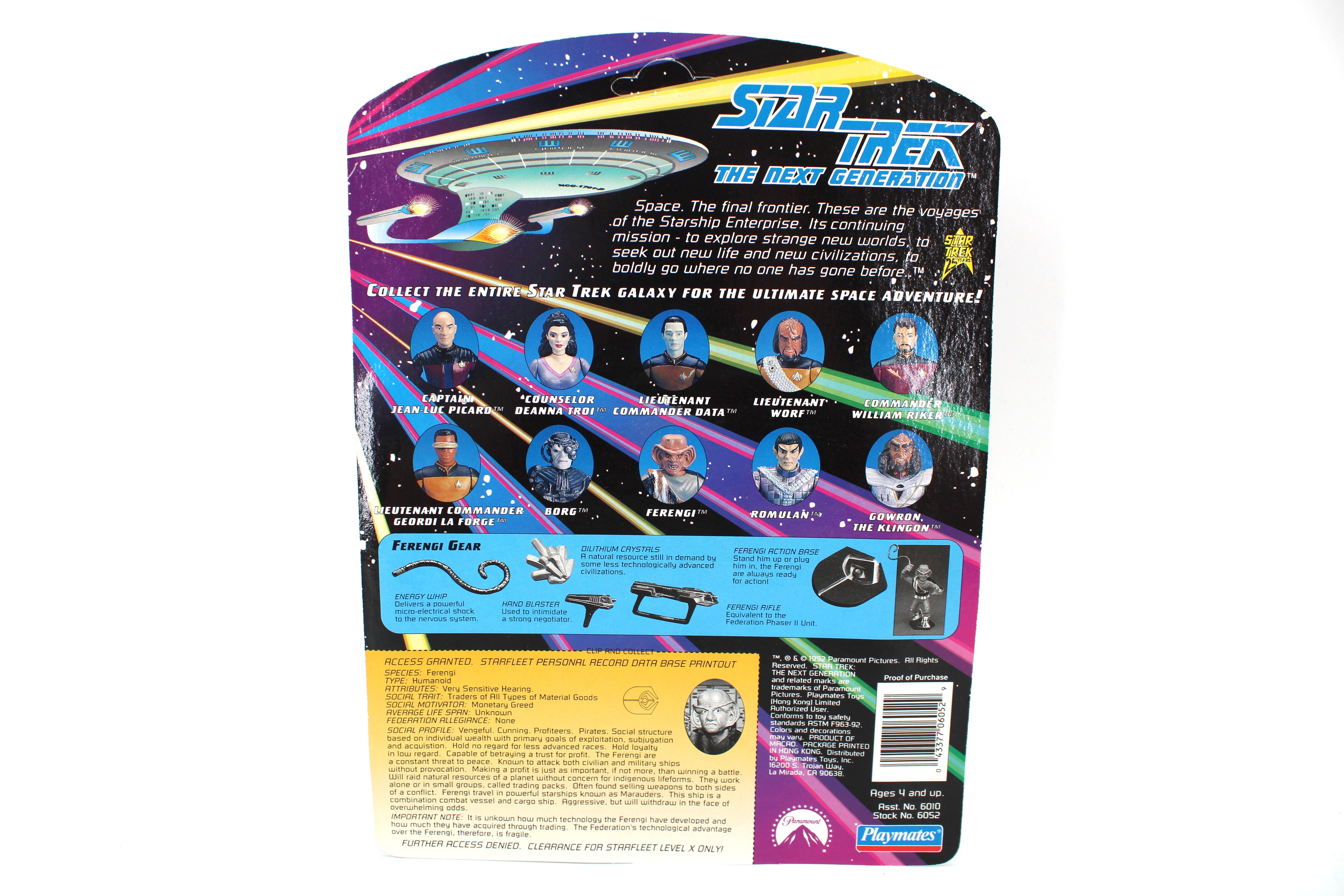 Playmates Toys Star Trek The Next Generation Ferengi Action Figure (1992) - view 2