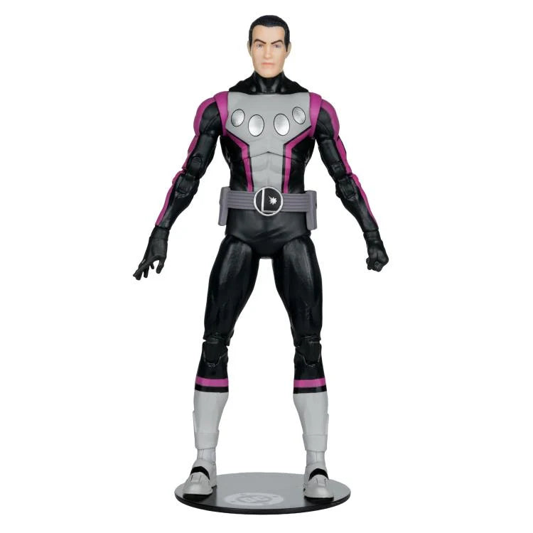 McFarlane DC Multiverse Cosmic Boy 7-inch figure detailed side view showing magnetic manipulation pose