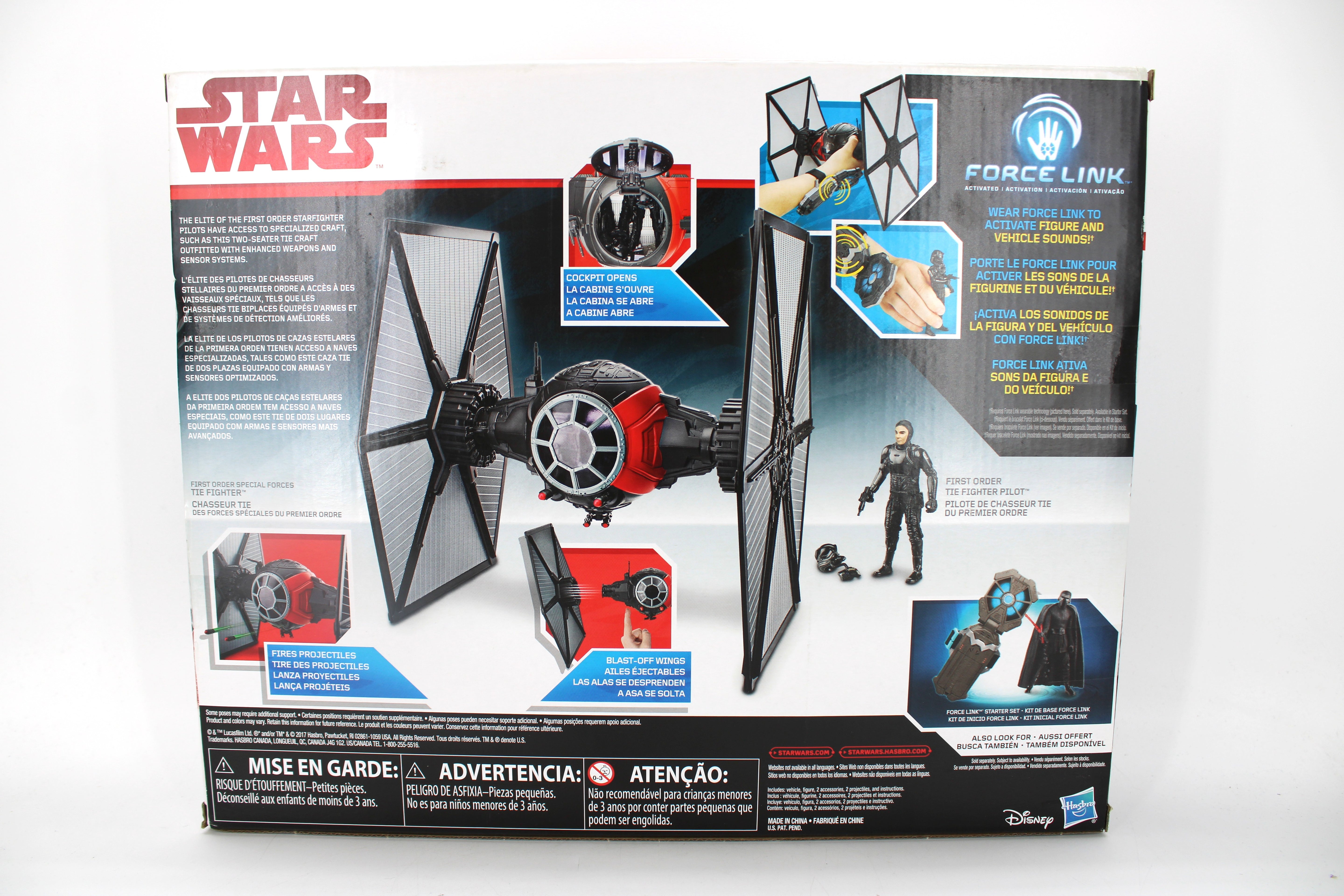 Star Wars Force Link First Order Special Forces TIE Fighter with TIE Fighter Pilot (2017) - view 2