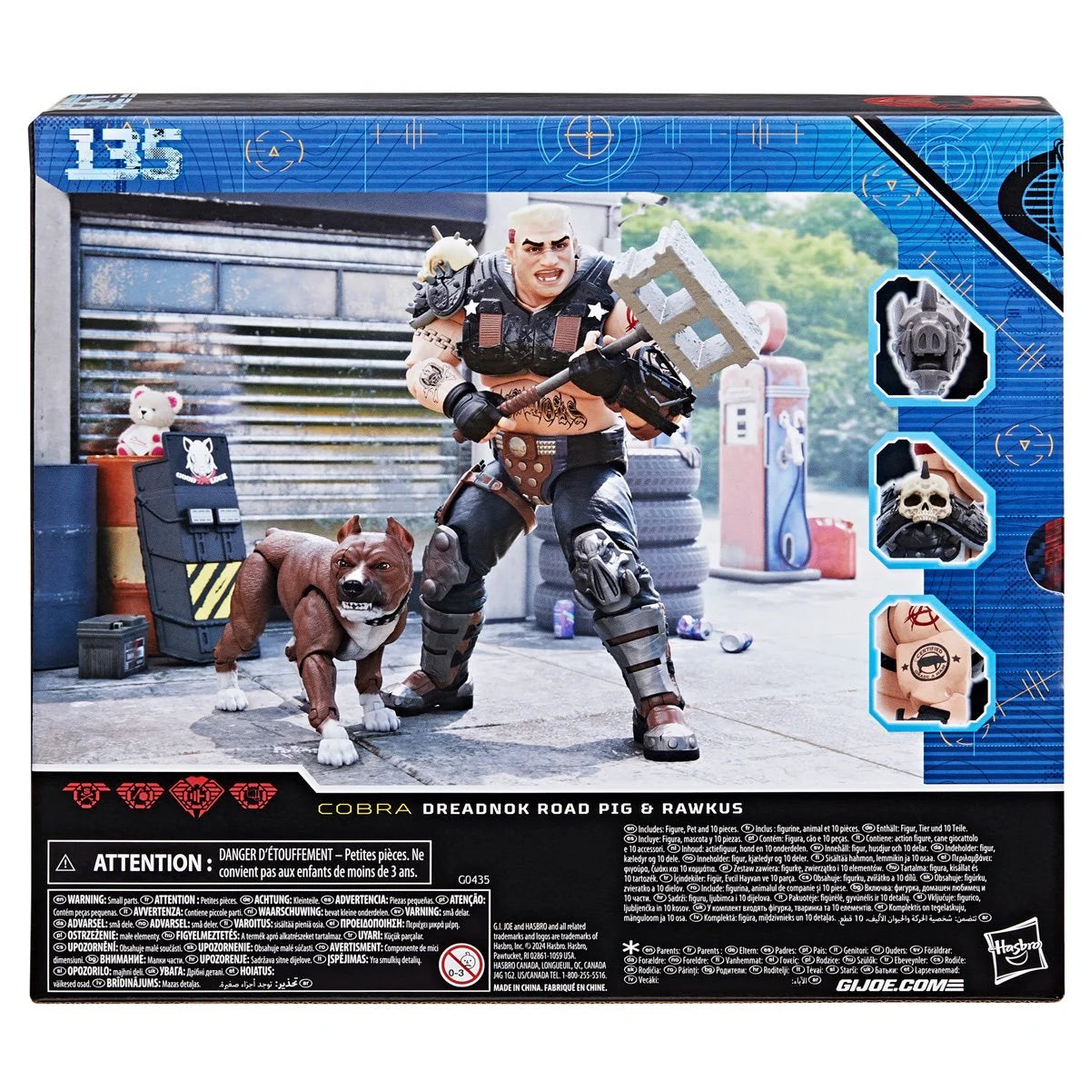 Dreadnok Road Pig and Rawkus Pet Dog Pit Bull Figure Set G.I. Joe: Classified Series