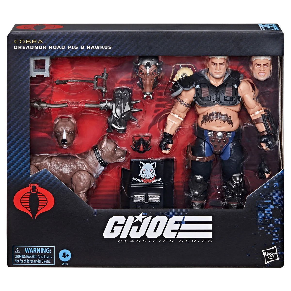 Dreadnok Road Pig and Rawkus Pet Dog Pit Bull Figure Set G.I. Joe: Classified Series