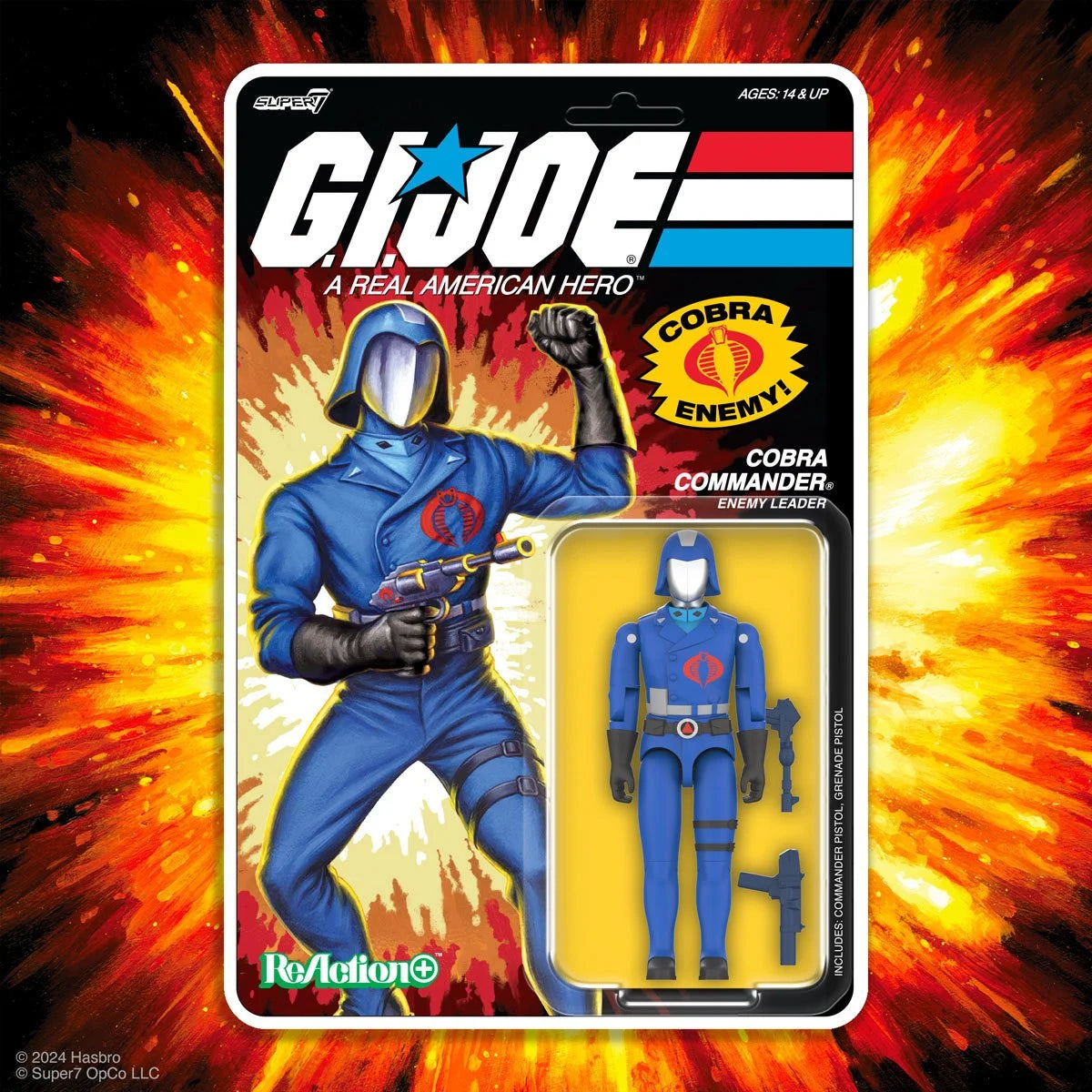 G.I. Joe Cobra Commander (Cartoon) 3 3/4-Inch ReAction+ Figure