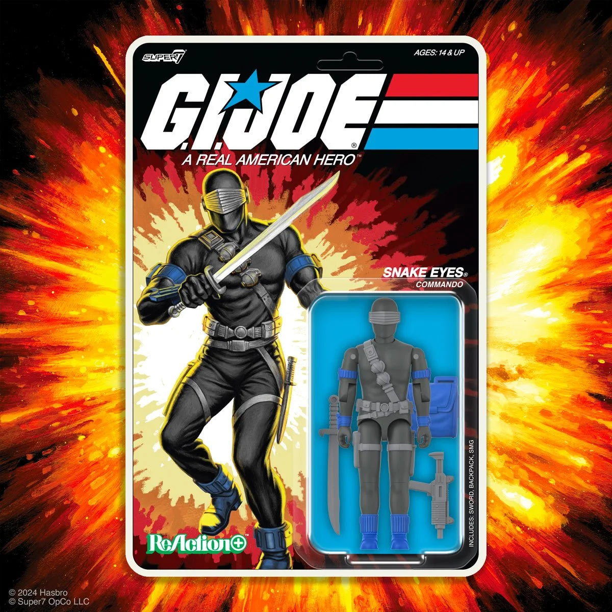 G.I. Joe Snake Eyes (Comic) 3 3/4-Inch ReAction+ Figure